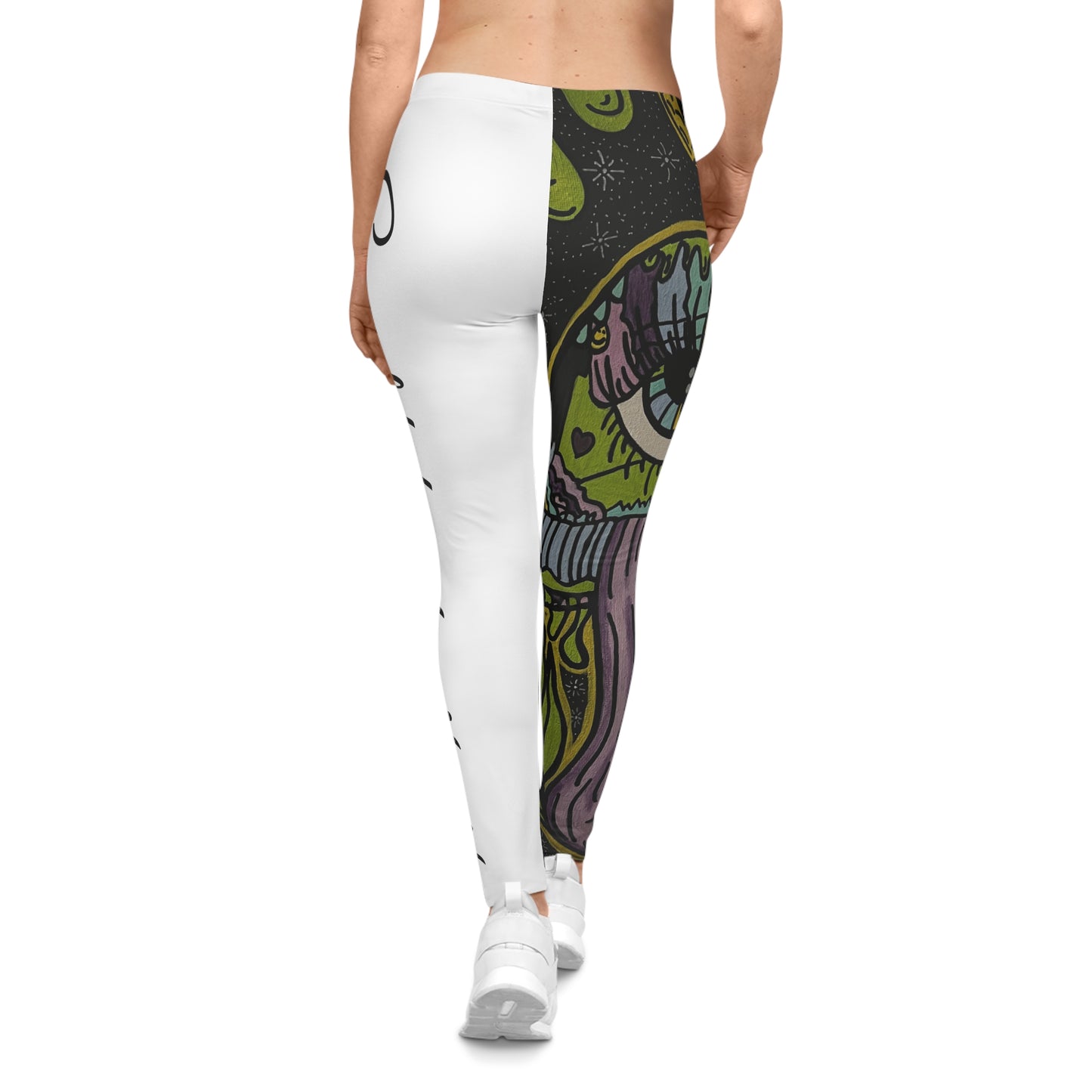 Women's Artistic Leggings - Colorful AOP Yoga Pants, Casual Wear, Festival Fashion, Comfortable Activewear, Gift for Her