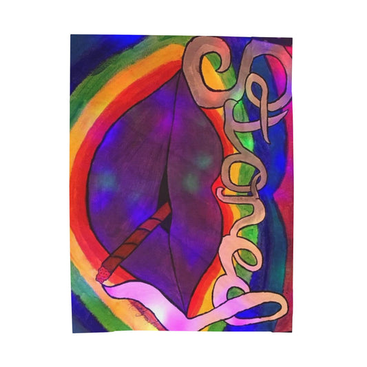 Colorful Stoned Velveteen Plush Blanket | Cozy Throw for Relaxation, Home Decor, Gifts, Chill Vibes, Festival Celebrations