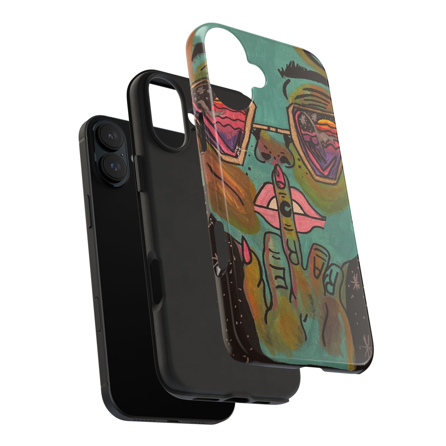 Vibrant Art Phone Case - Bold & Unique Tough Cases for Protection, Artistic Design Silicone Cover, Stylish Phone Accessory