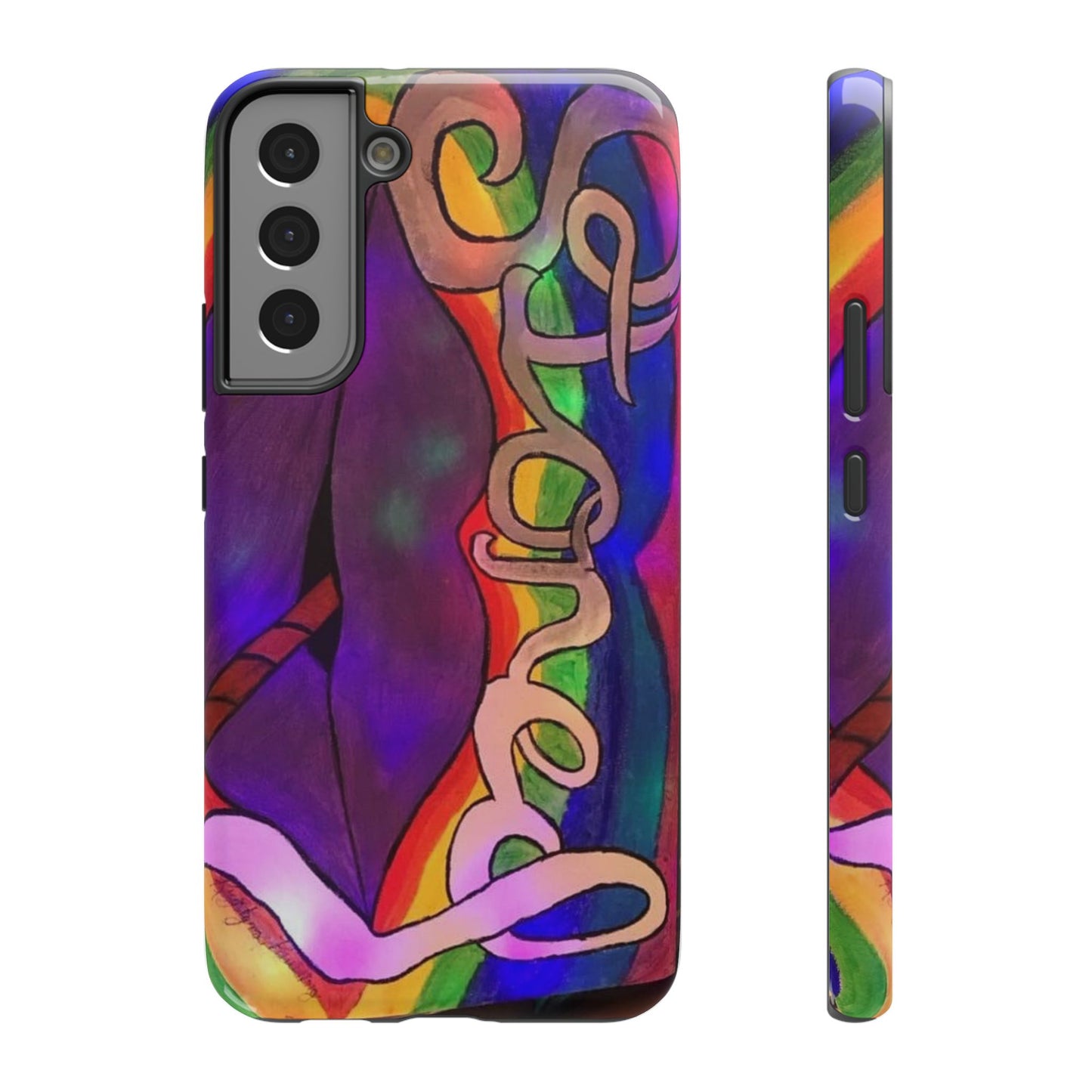 Vibrant Impact-Resistant Phone Cases, Colorful Phone Covers, Artistic Phone Protection, Unique Cases for Travel, Gift for Creative Souls