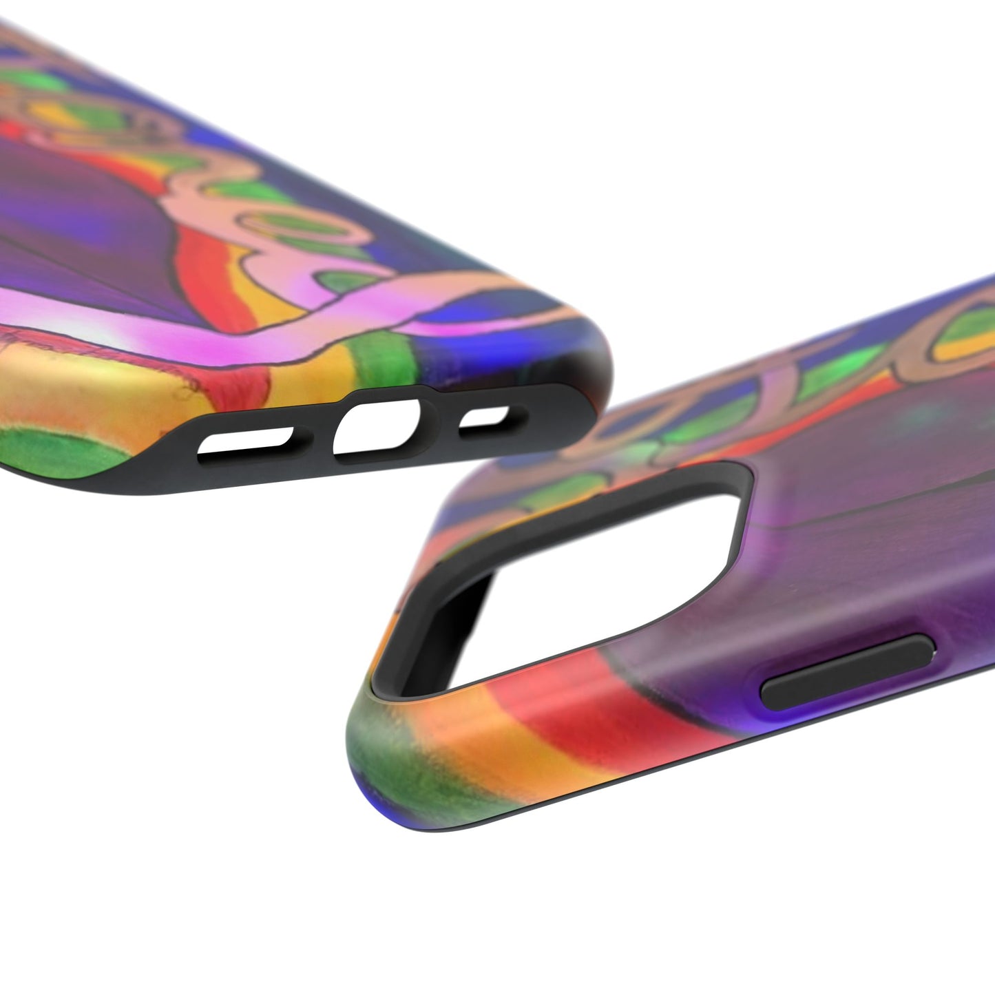 Vibrant Impact-Resistant Phone Cases, Colorful Phone Covers, Artistic Phone Protection, Unique Cases for Travel, Gift for Creative Souls