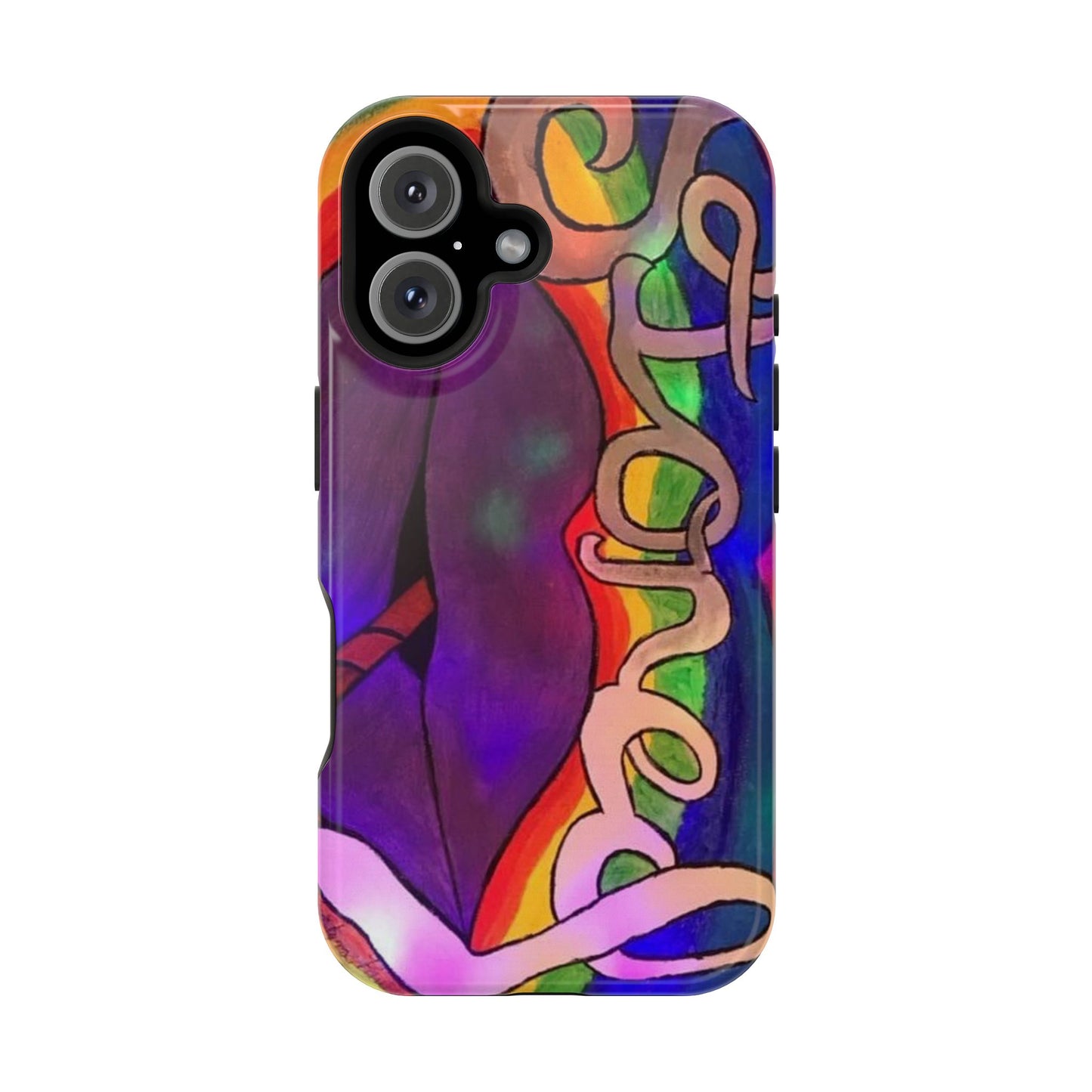 Vibrant Impact-Resistant Phone Cases, Colorful Phone Covers, Artistic Phone Protection, Unique Cases for Travel, Gift for Creative Souls
