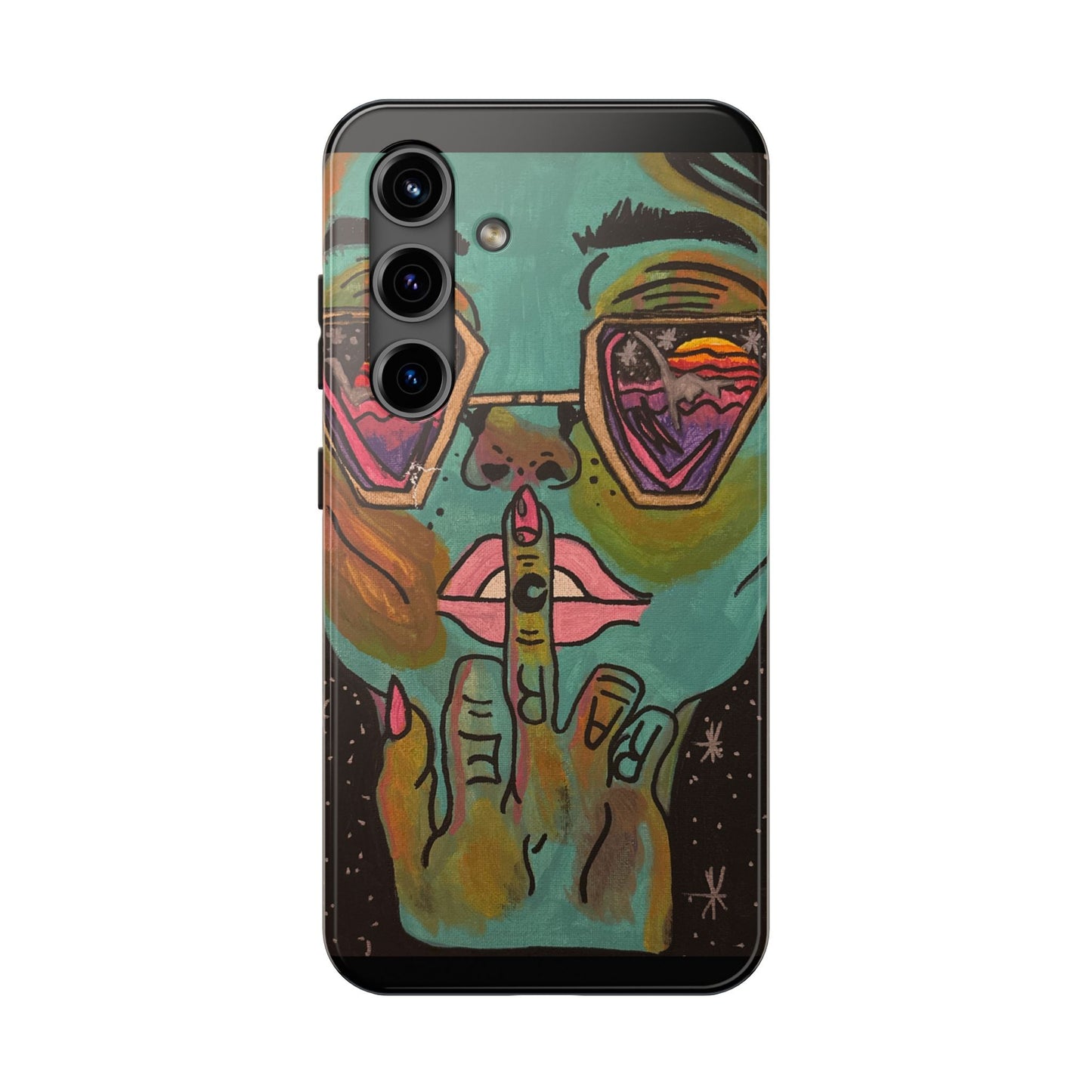 Vibrant Art Phone Case - Bold & Unique Tough Cases for Protection, Artistic Design Silicone Cover, Stylish Phone Accessory