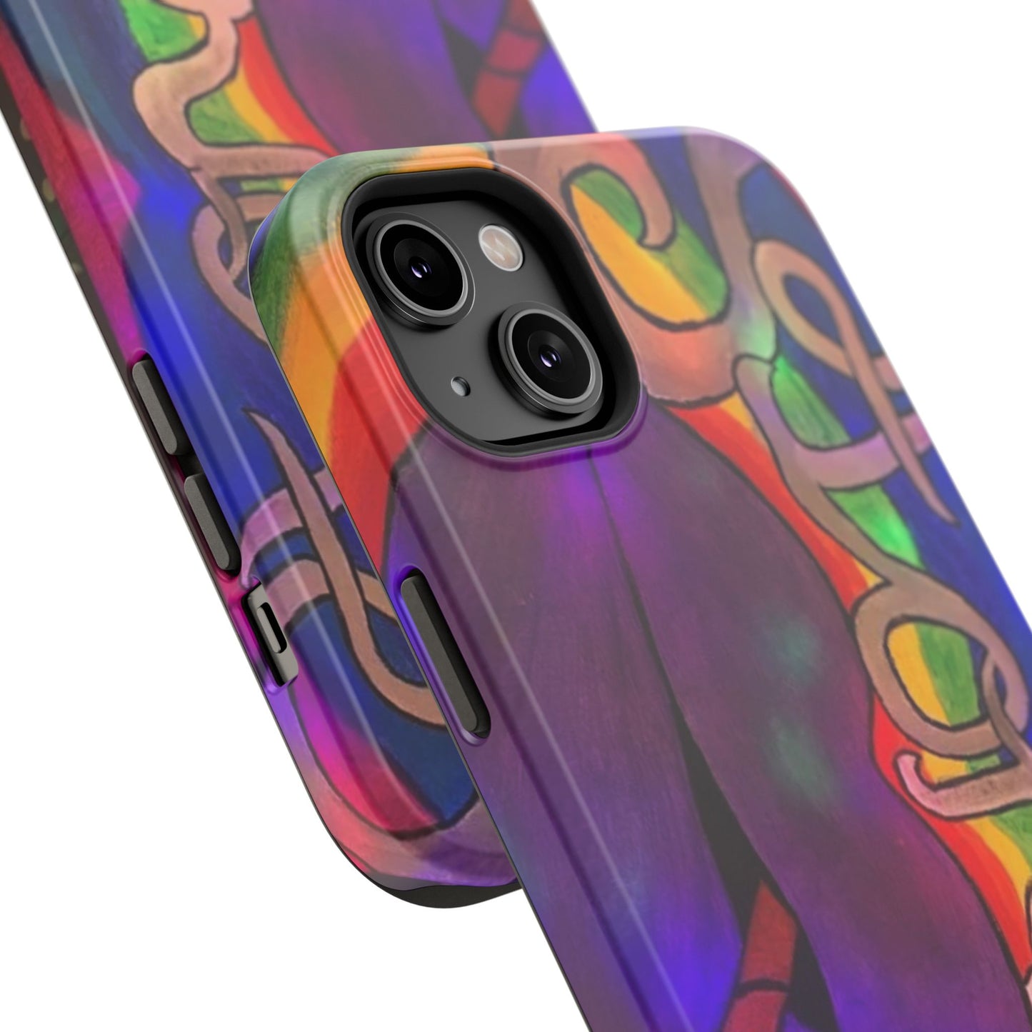Vibrant Impact-Resistant Phone Cases, Colorful Phone Covers, Artistic Phone Protection, Unique Cases for Travel, Gift for Creative Souls