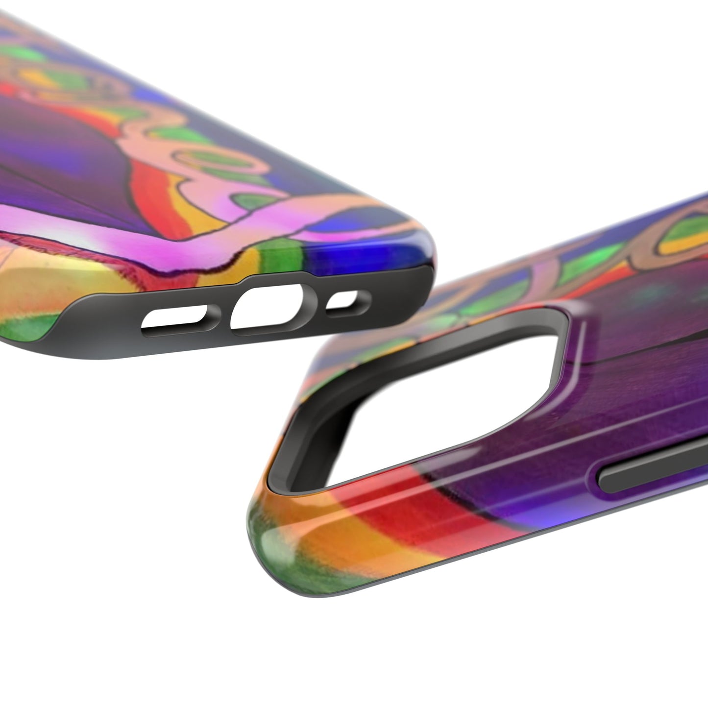Vibrant Impact-Resistant Phone Cases, Colorful Phone Covers, Artistic Phone Protection, Unique Cases for Travel, Gift for Creative Souls