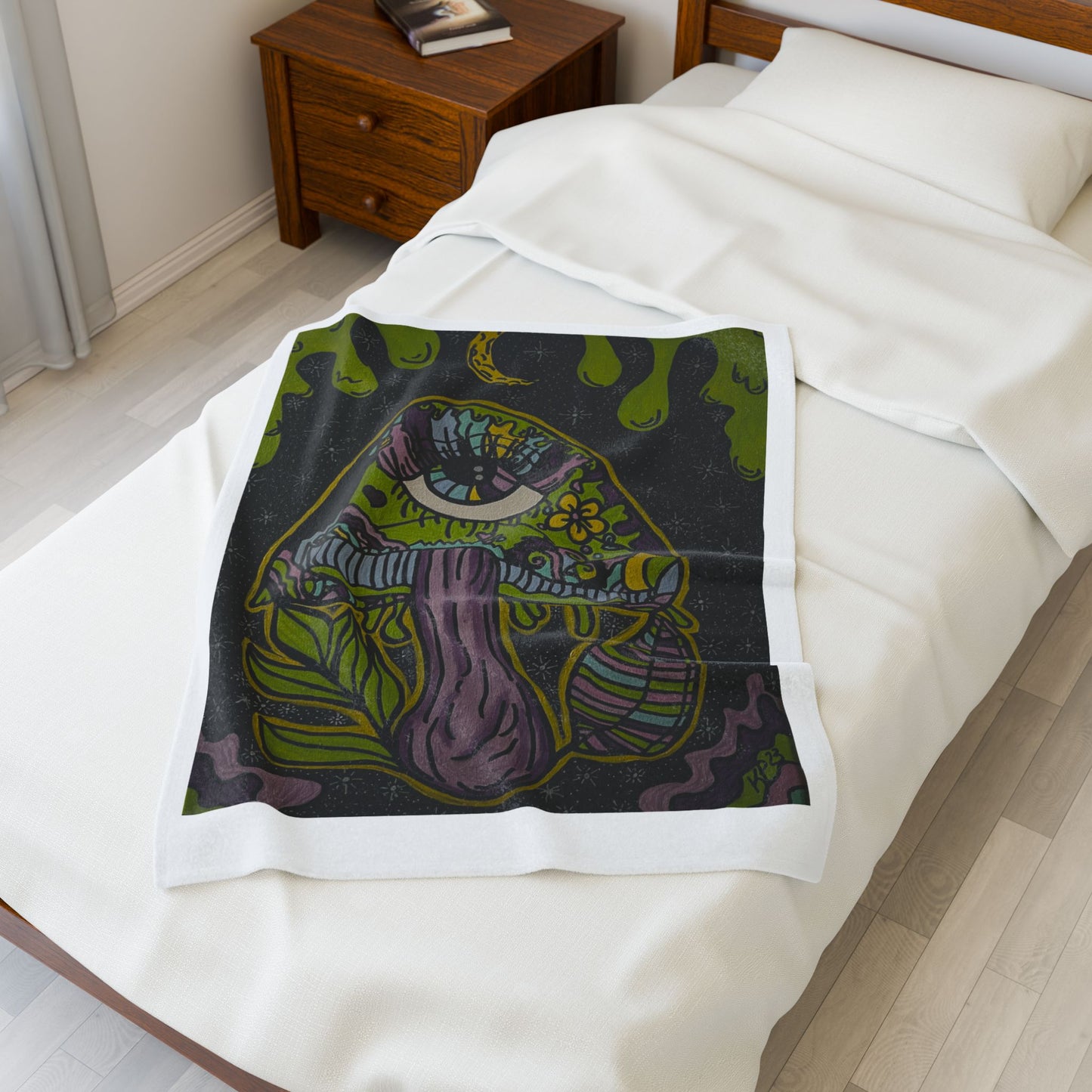 Psychedelic Mushroom Velveteen Plush Blanket, Cozy Throw Blanket for Home Decor, Perfect Gift for Nature Lovers, Festivals, and Chill [...]