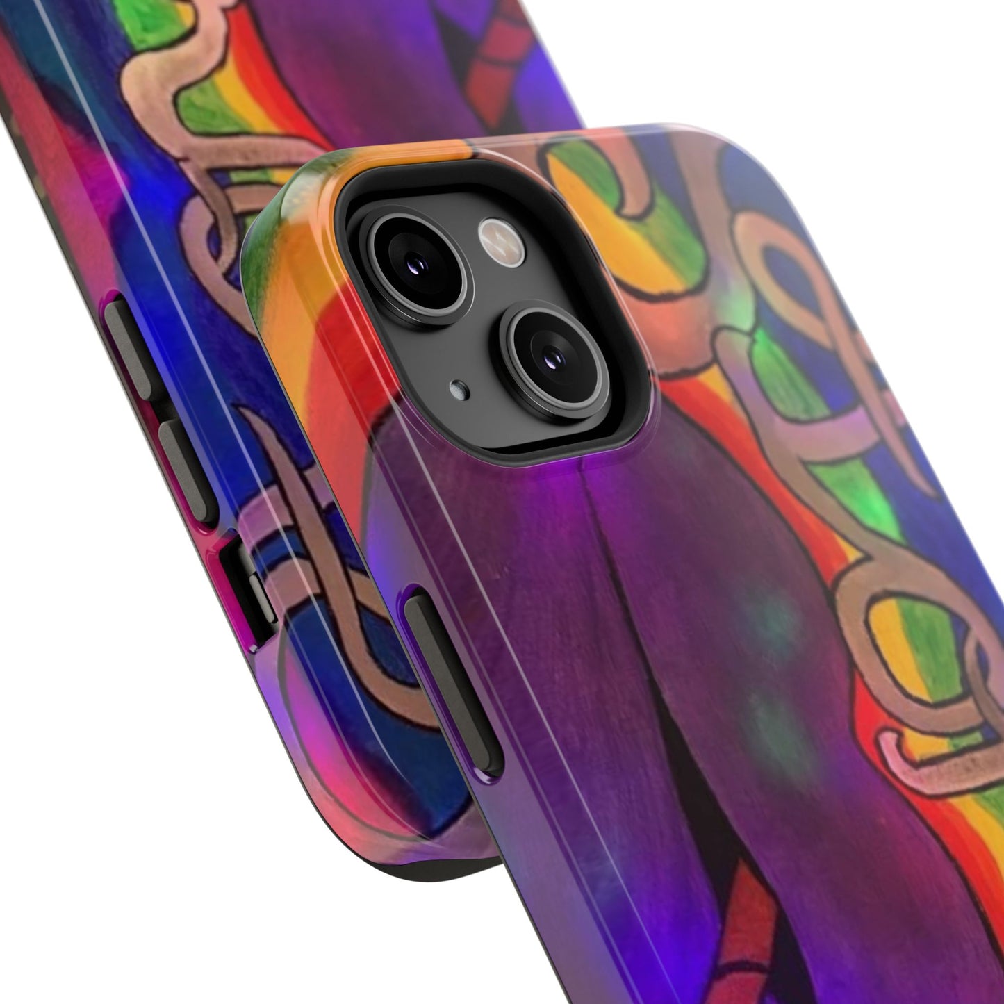Vibrant Impact-Resistant Phone Cases, Colorful Phone Covers, Artistic Phone Protection, Unique Cases for Travel, Gift for Creative Souls