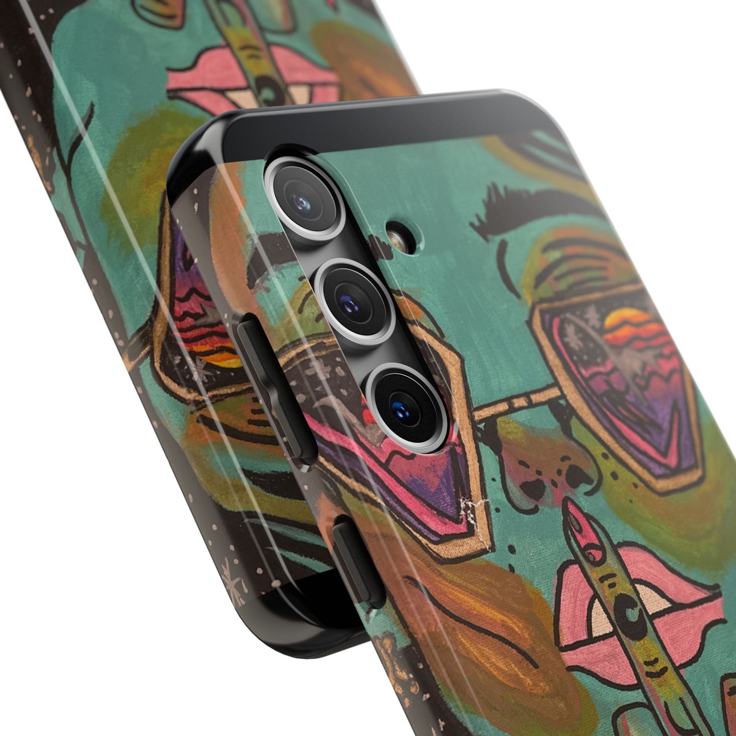 Vibrant Art Phone Case - Bold & Unique Tough Cases for Protection, Artistic Design Silicone Cover, Stylish Phone Accessory
