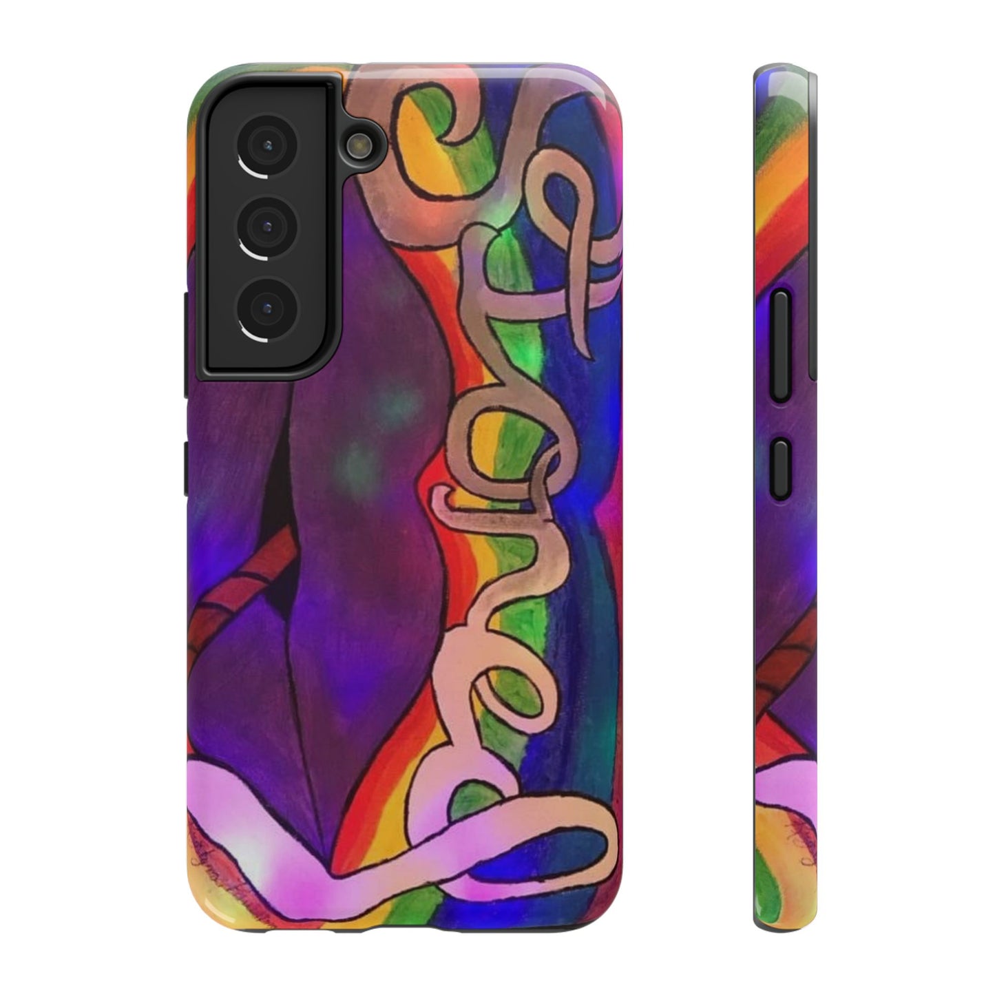 Vibrant Impact-Resistant Phone Cases, Colorful Phone Covers, Artistic Phone Protection, Unique Cases for Travel, Gift for Creative Souls