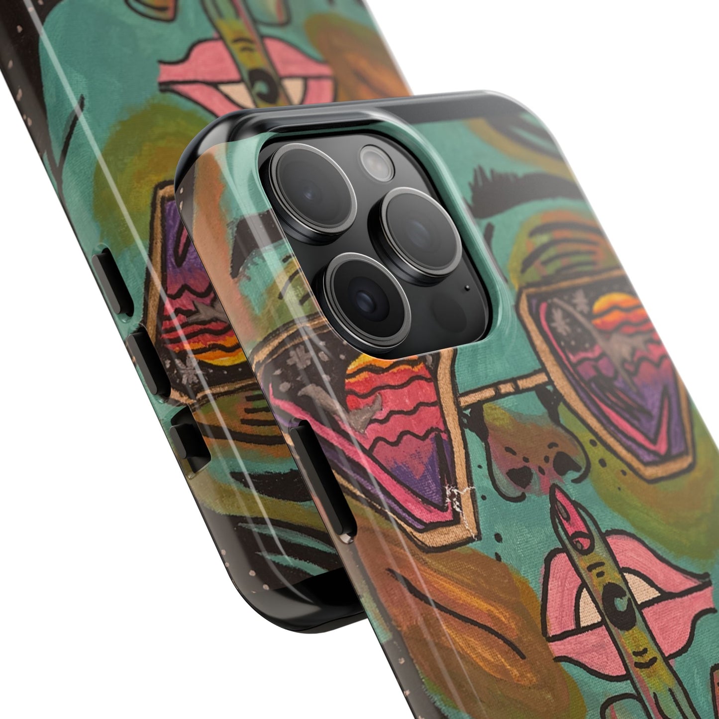 Vibrant Art Phone Case - Bold & Unique Tough Cases for Protection, Artistic Design Silicone Cover, Stylish Phone Accessory