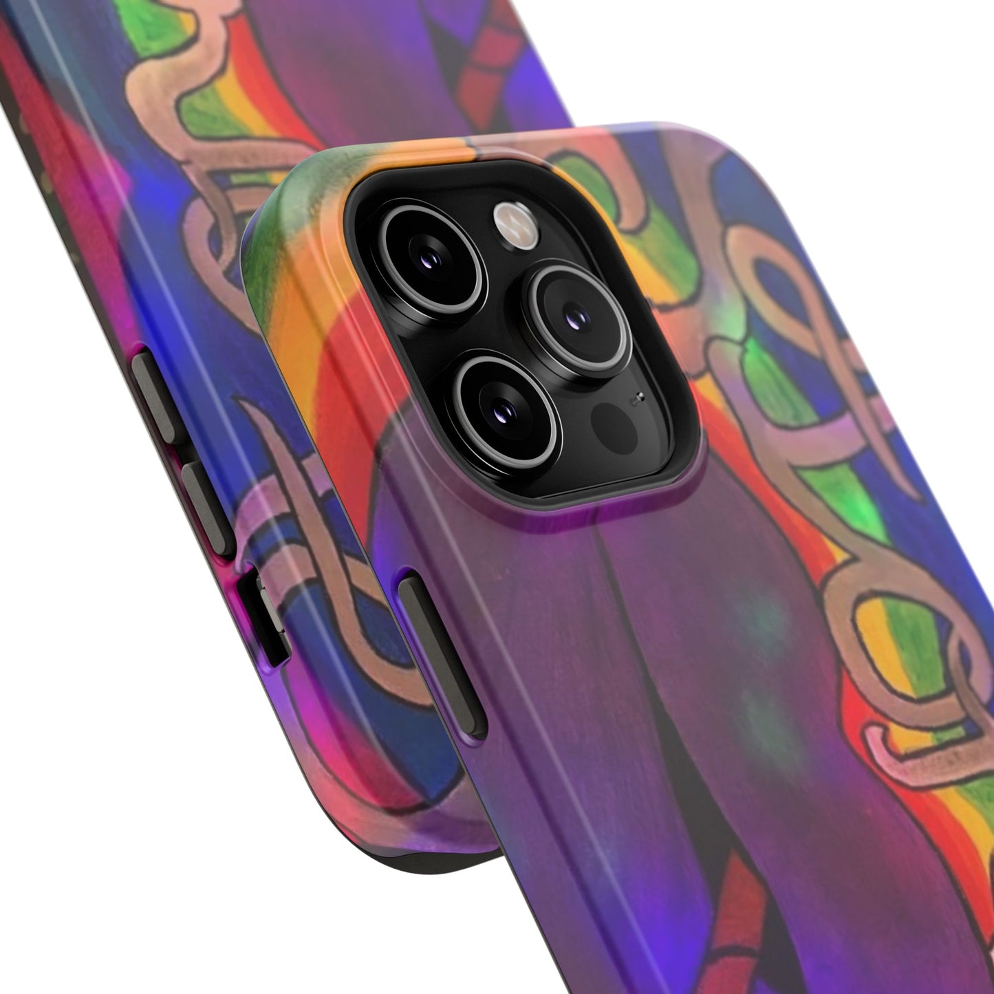 Vibrant Impact-Resistant Phone Cases, Colorful Phone Covers, Artistic Phone Protection, Unique Cases for Travel, Gift for Creative Souls