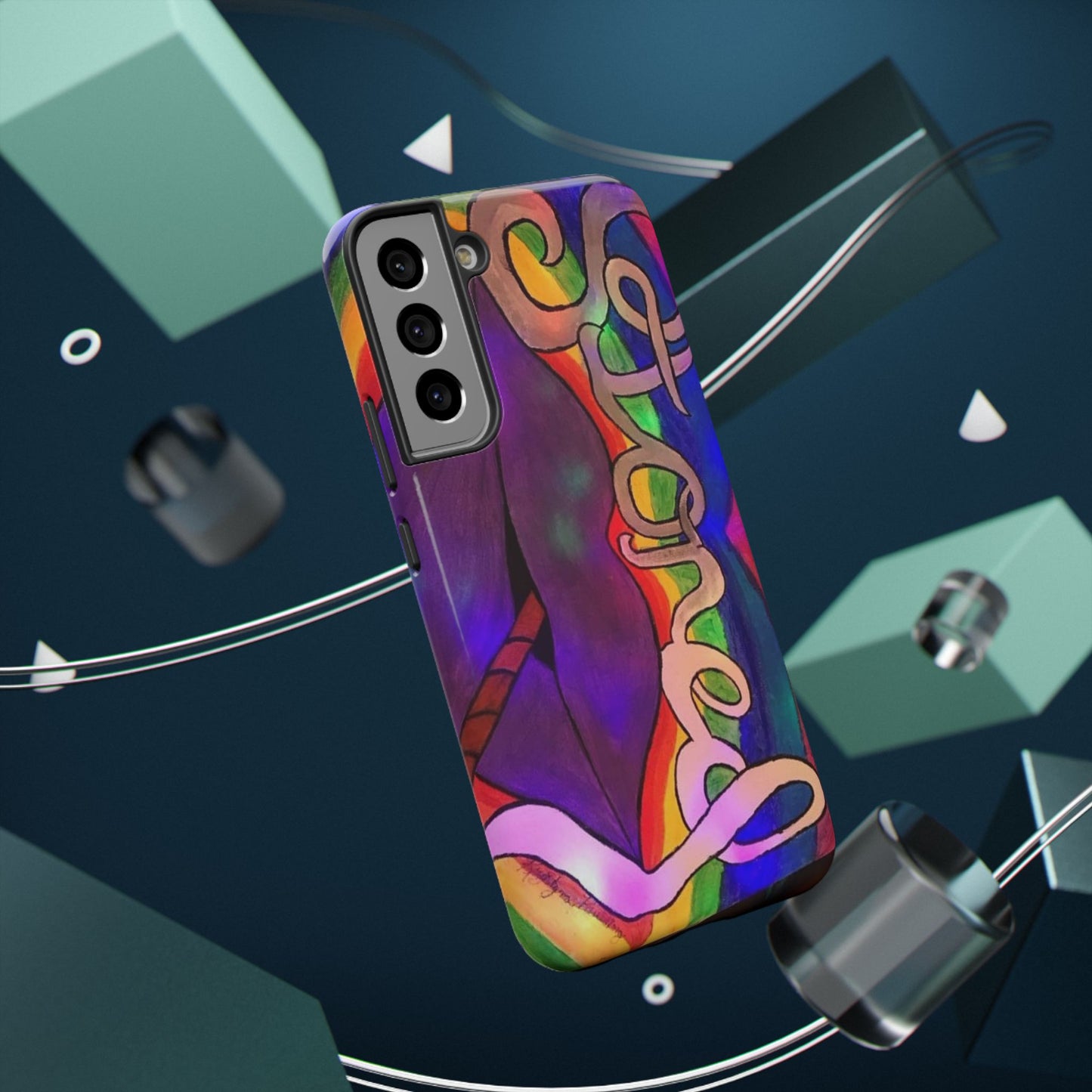 Vibrant Impact-Resistant Phone Cases, Colorful Phone Covers, Artistic Phone Protection, Unique Cases for Travel, Gift for Creative Souls