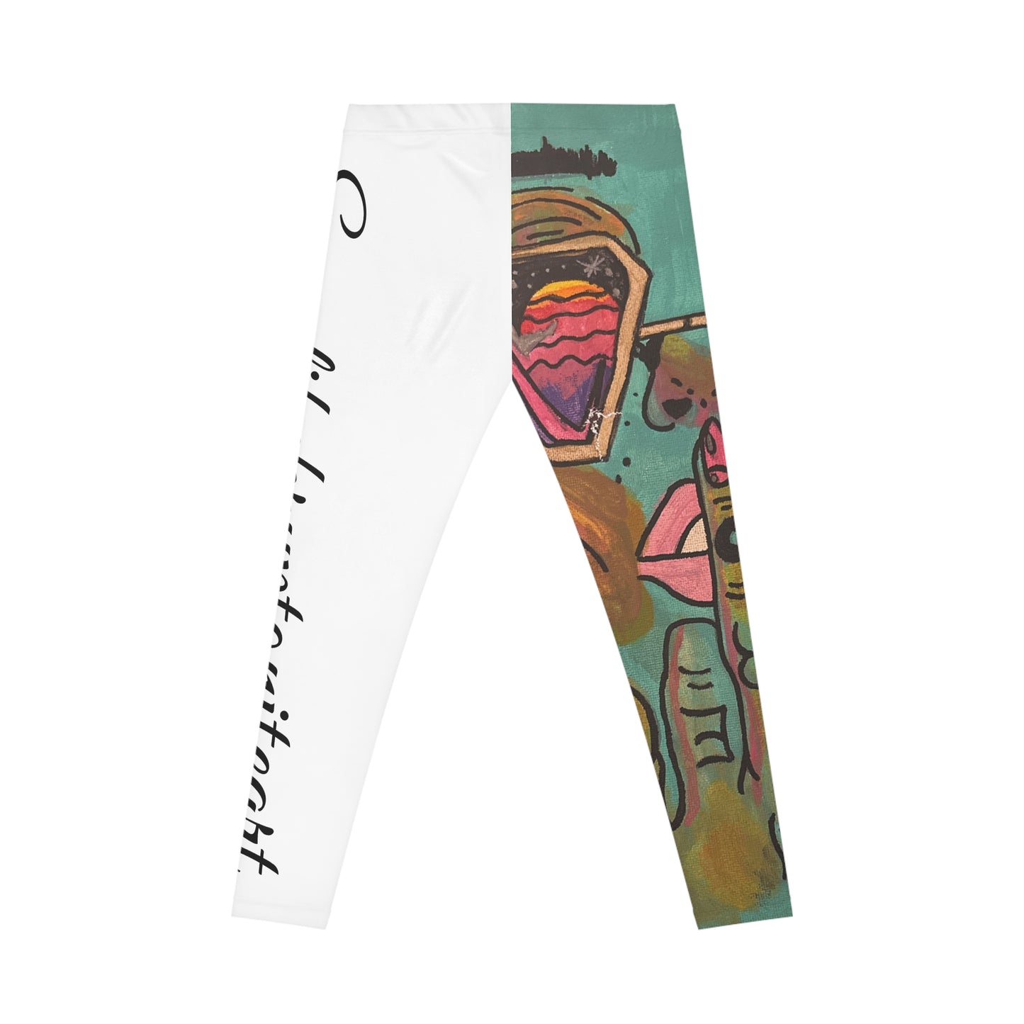 Vibrant Artistic Leggings with Eye-catching Graphics, Trendy Workout Pants, Unique Gift for Art Lovers, Casual Athleisure Wear, [...]