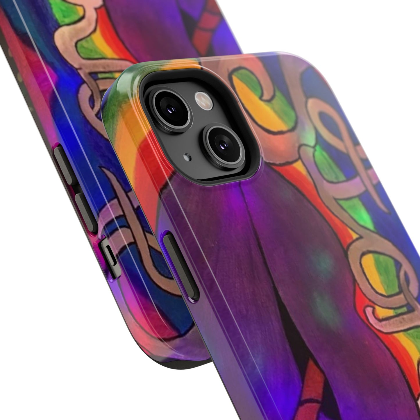 Vibrant Impact-Resistant Phone Cases, Colorful Phone Covers, Artistic Phone Protection, Unique Cases for Travel, Gift for Creative Souls
