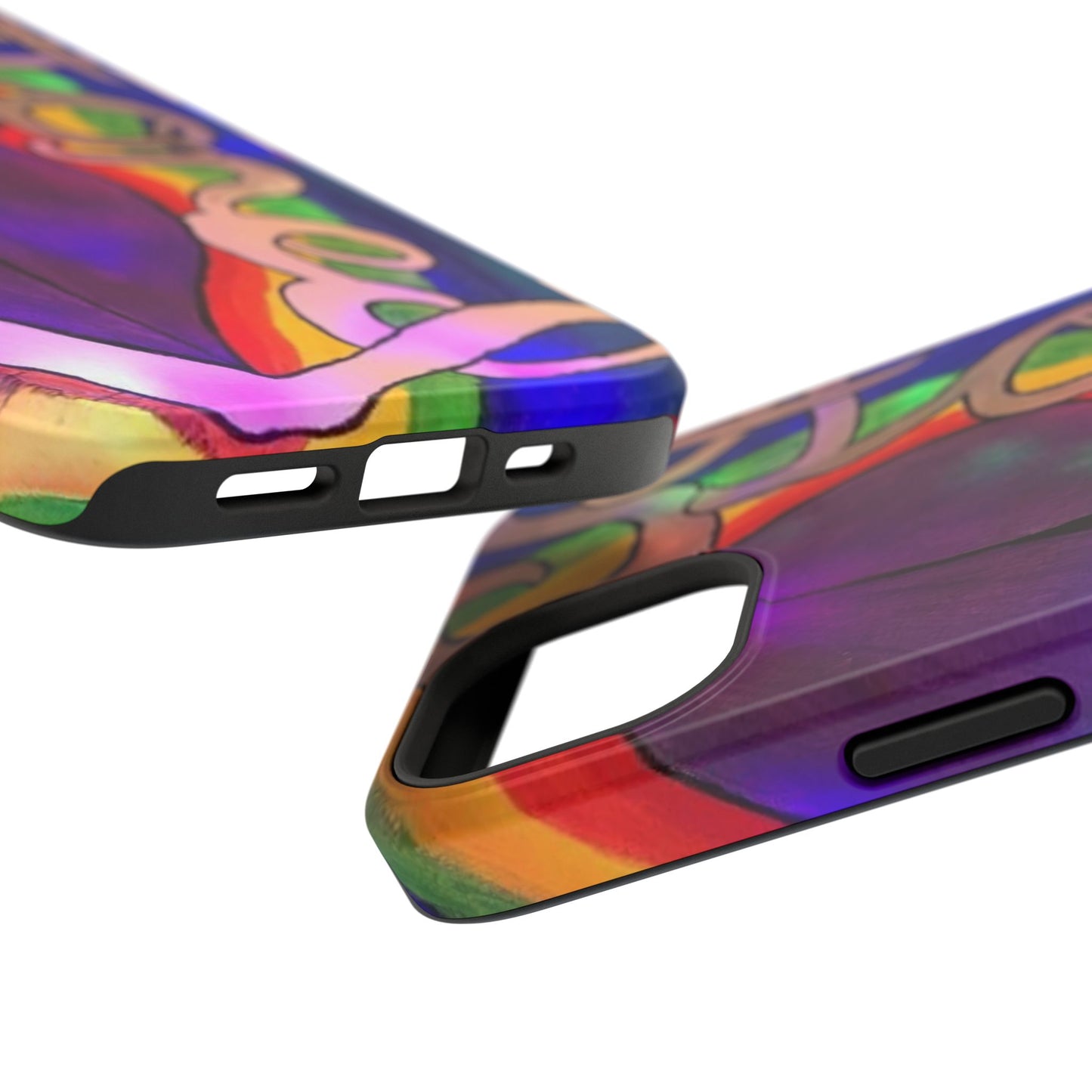 Vibrant Impact-Resistant Phone Cases, Colorful Phone Covers, Artistic Phone Protection, Unique Cases for Travel, Gift for Creative Souls