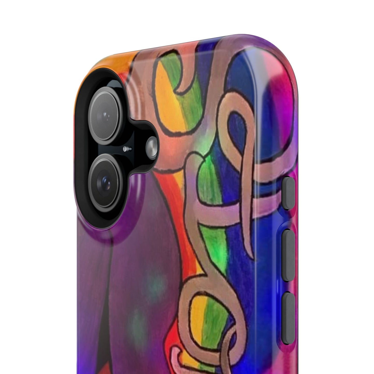 Vibrant Impact-Resistant Phone Cases, Colorful Phone Covers, Artistic Phone Protection, Unique Cases for Travel, Gift for Creative Souls