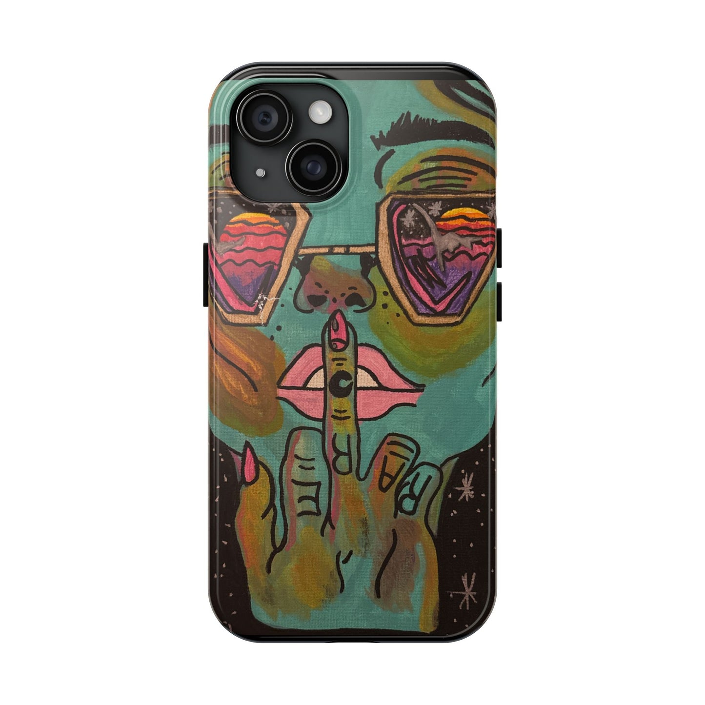 Vibrant Art Phone Case - Bold & Unique Tough Cases for Protection, Artistic Design Silicone Cover, Stylish Phone Accessory