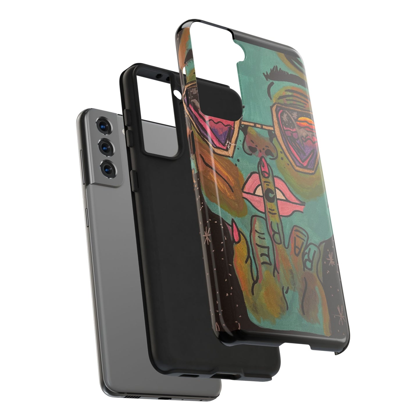Vibrant Art Phone Case - Bold & Unique Tough Cases for Protection, Artistic Design Silicone Cover, Stylish Phone Accessory