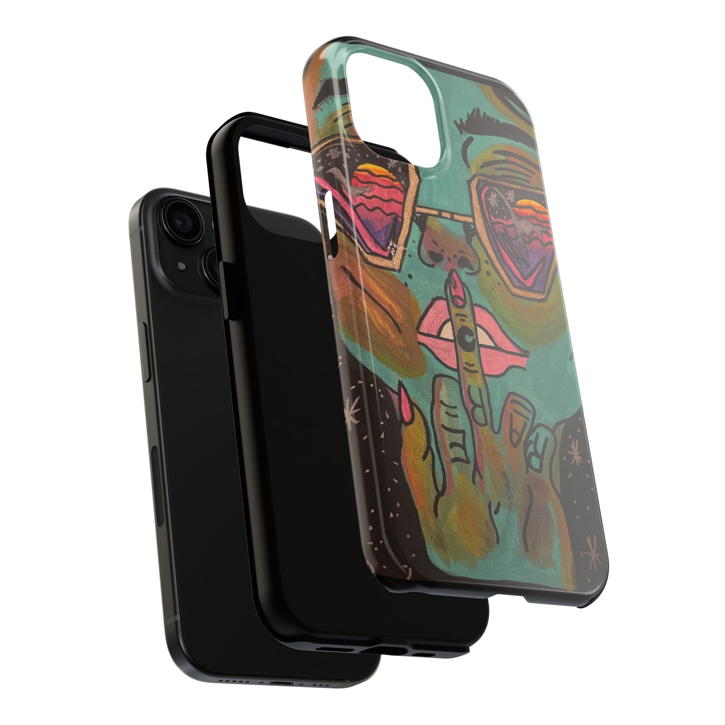 Vibrant Art Phone Case - Bold & Unique Tough Cases for Protection, Artistic Design Silicone Cover, Stylish Phone Accessory