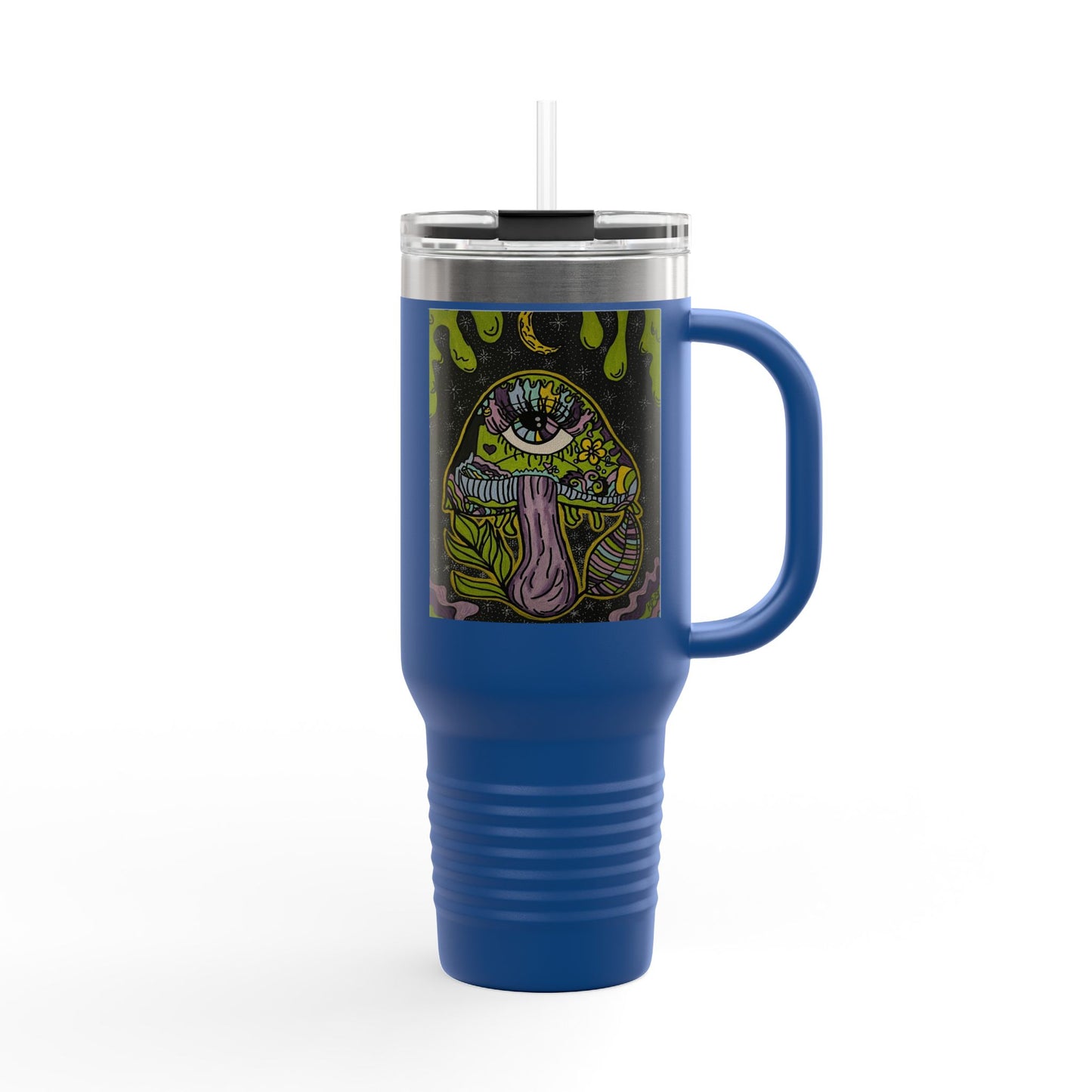 Spooky Monster Insulated Travel Mug | 40oz Funny Coffee Cup for Halloween, Unique Gifts for Friends, Reusable Drinkware, Party Favor