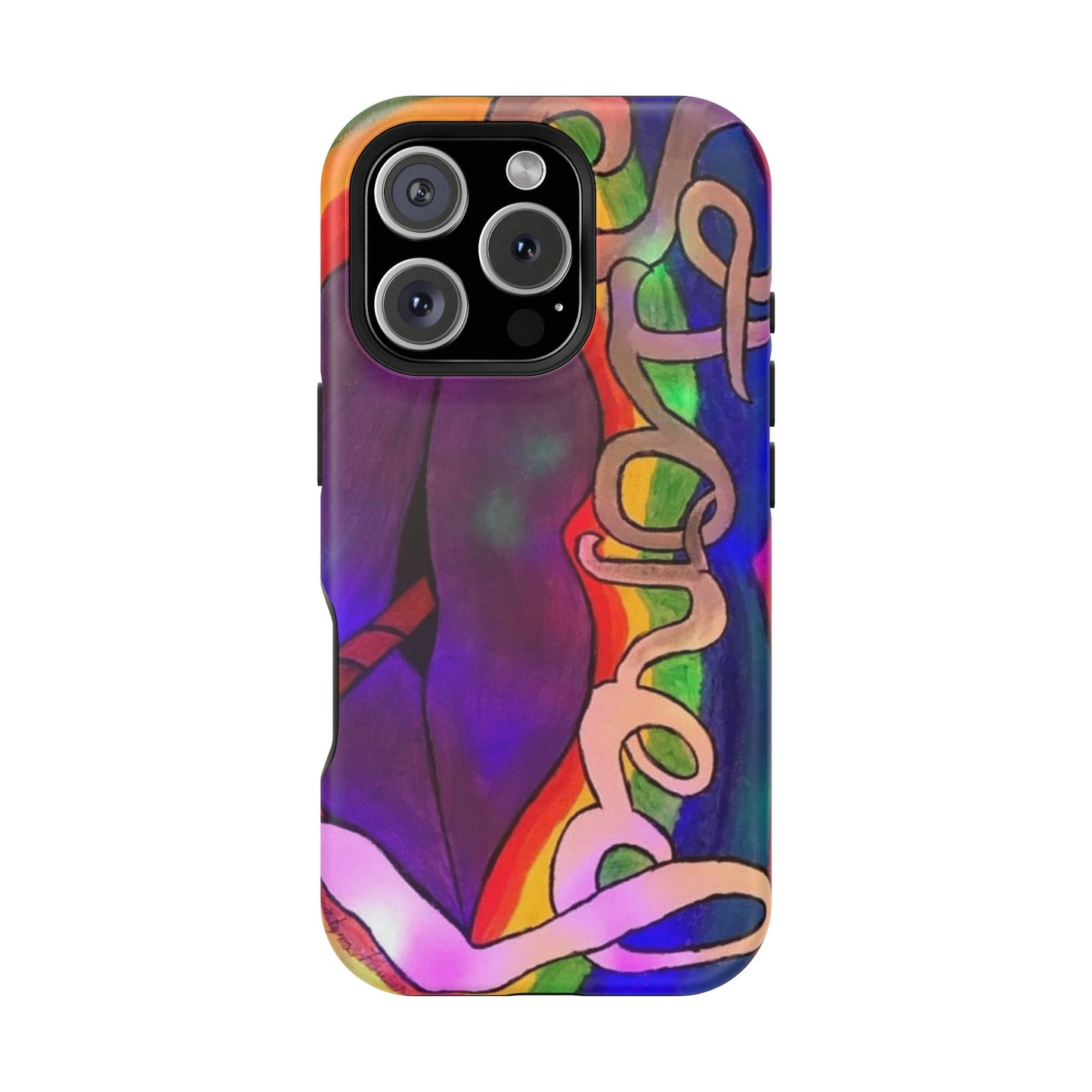 Vibrant Impact-Resistant Phone Cases, Colorful Phone Covers, Artistic Phone Protection, Unique Cases for Travel, Gift for Creative Souls