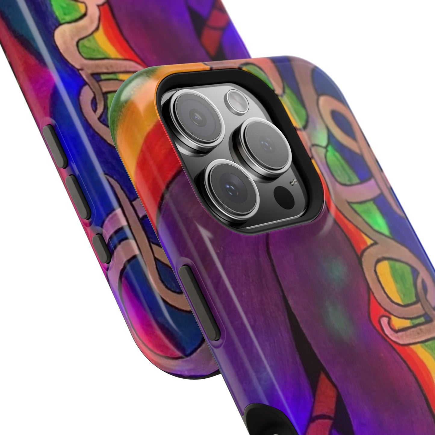 Vibrant Impact-Resistant Phone Cases, Colorful Phone Covers, Artistic Phone Protection, Unique Cases for Travel, Gift for Creative Souls