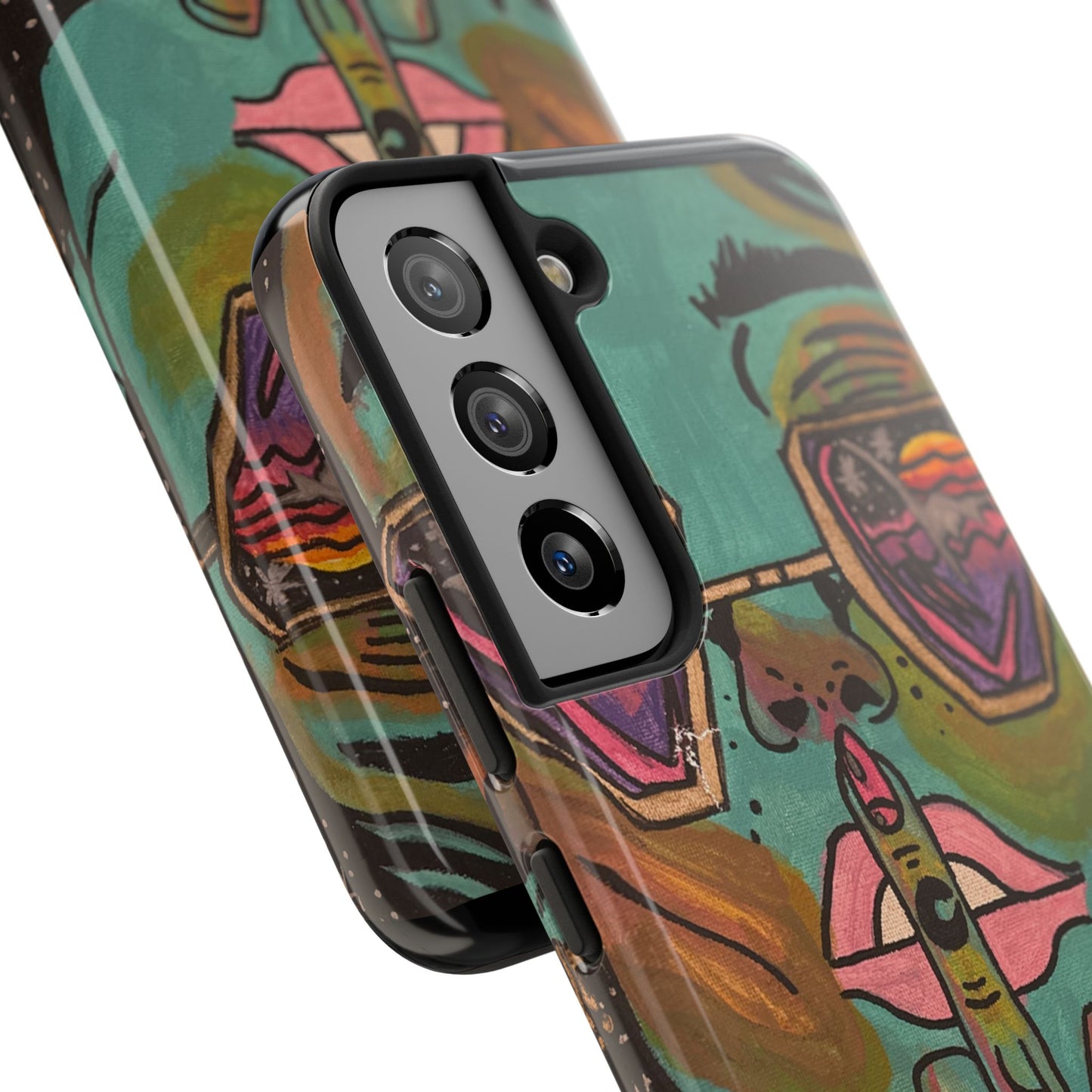 Vibrant Art Phone Case - Bold & Unique Tough Cases for Protection, Artistic Design Silicone Cover, Stylish Phone Accessory