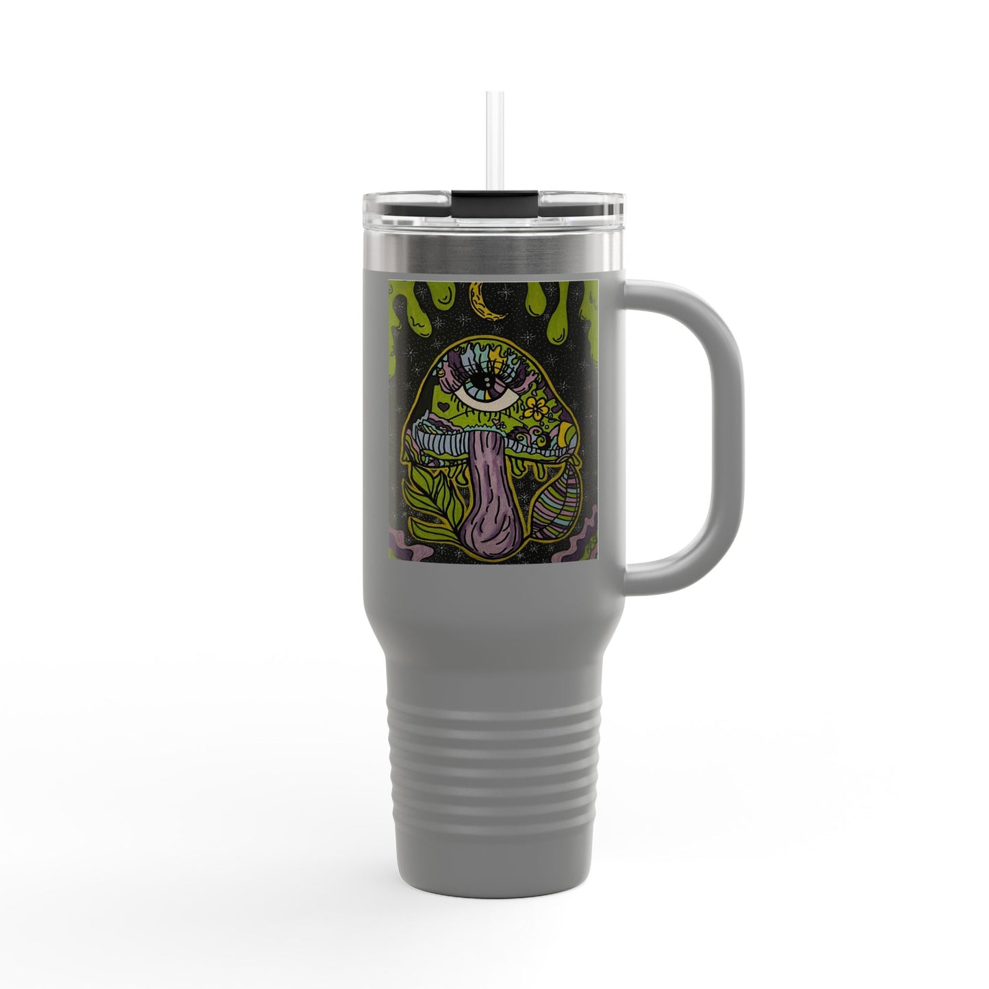 Spooky Monster Insulated Travel Mug | 40oz Funny Coffee Cup for Halloween, Unique Gifts for Friends, Reusable Drinkware, Party Favor