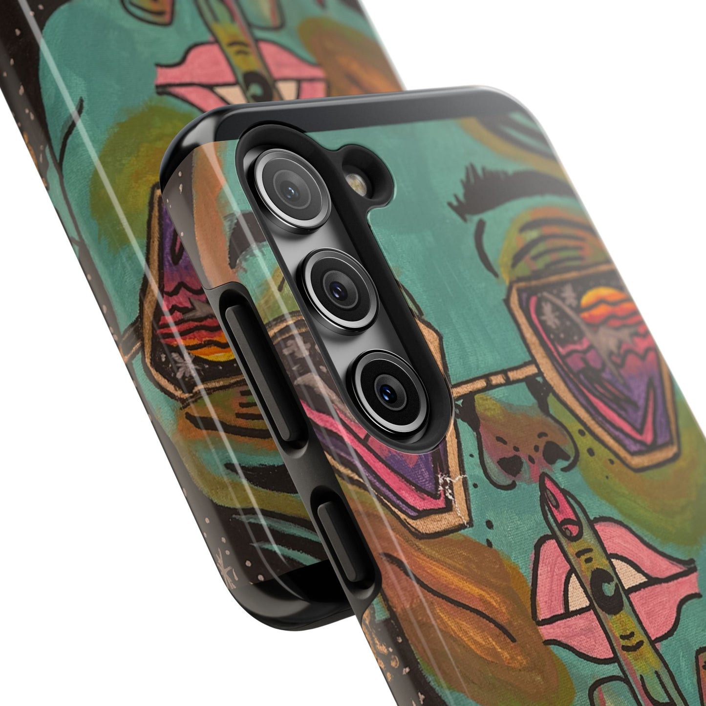Vibrant Art Phone Case - Bold & Unique Tough Cases for Protection, Artistic Design Silicone Cover, Stylish Phone Accessory