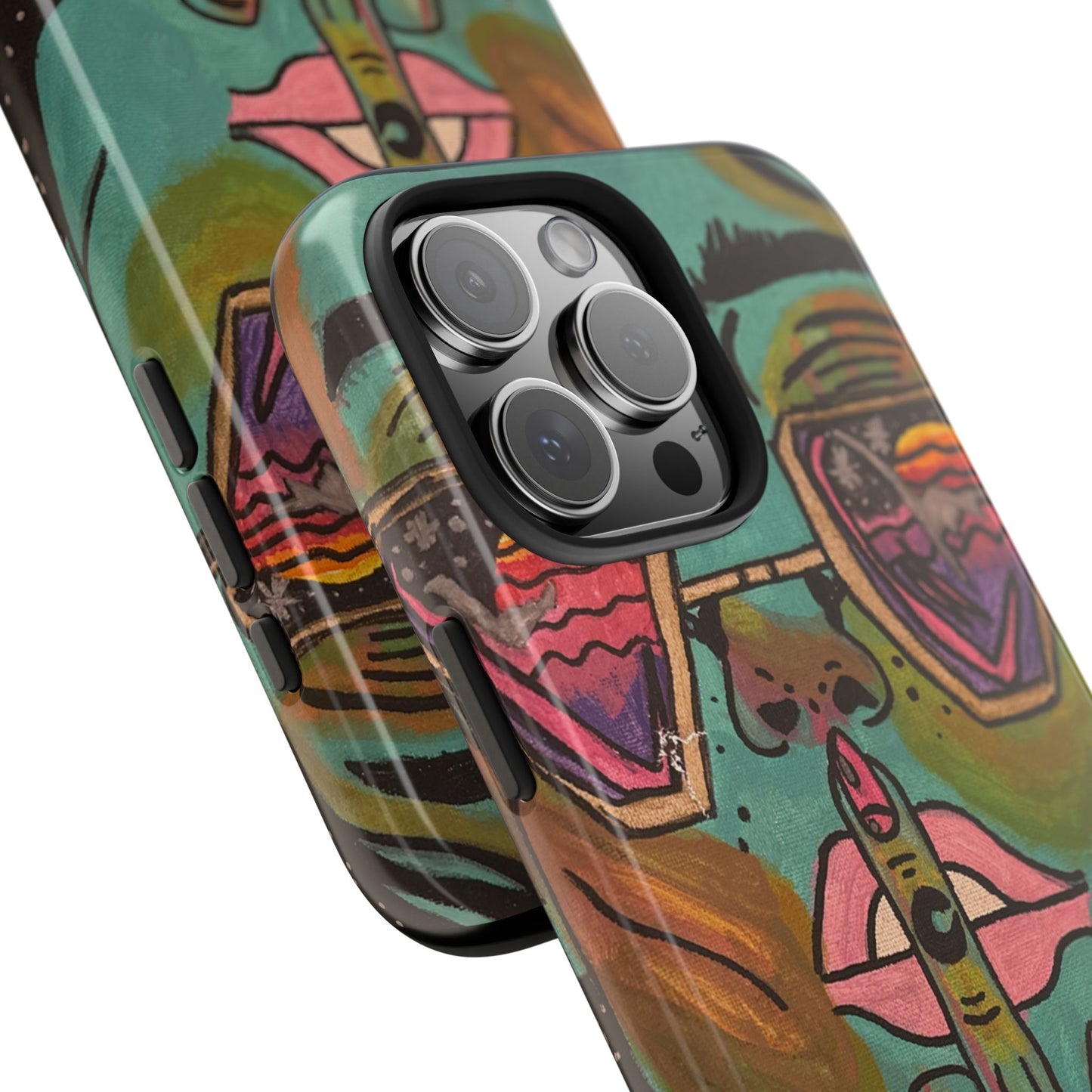 Vibrant Art Phone Case - Bold & Unique Tough Cases for Protection, Artistic Design Silicone Cover, Stylish Phone Accessory