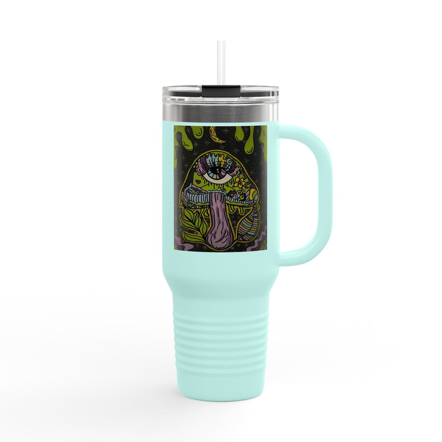 Spooky Monster Insulated Travel Mug | 40oz Funny Coffee Cup for Halloween, Unique Gifts for Friends, Reusable Drinkware, Party Favor