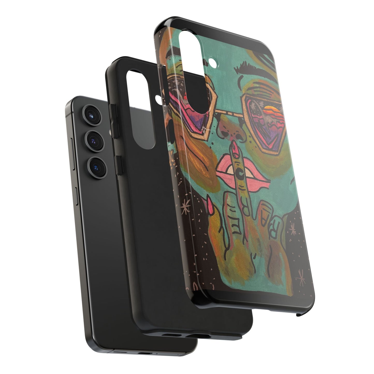 Vibrant Art Phone Case - Bold & Unique Tough Cases for Protection, Artistic Design Silicone Cover, Stylish Phone Accessory
