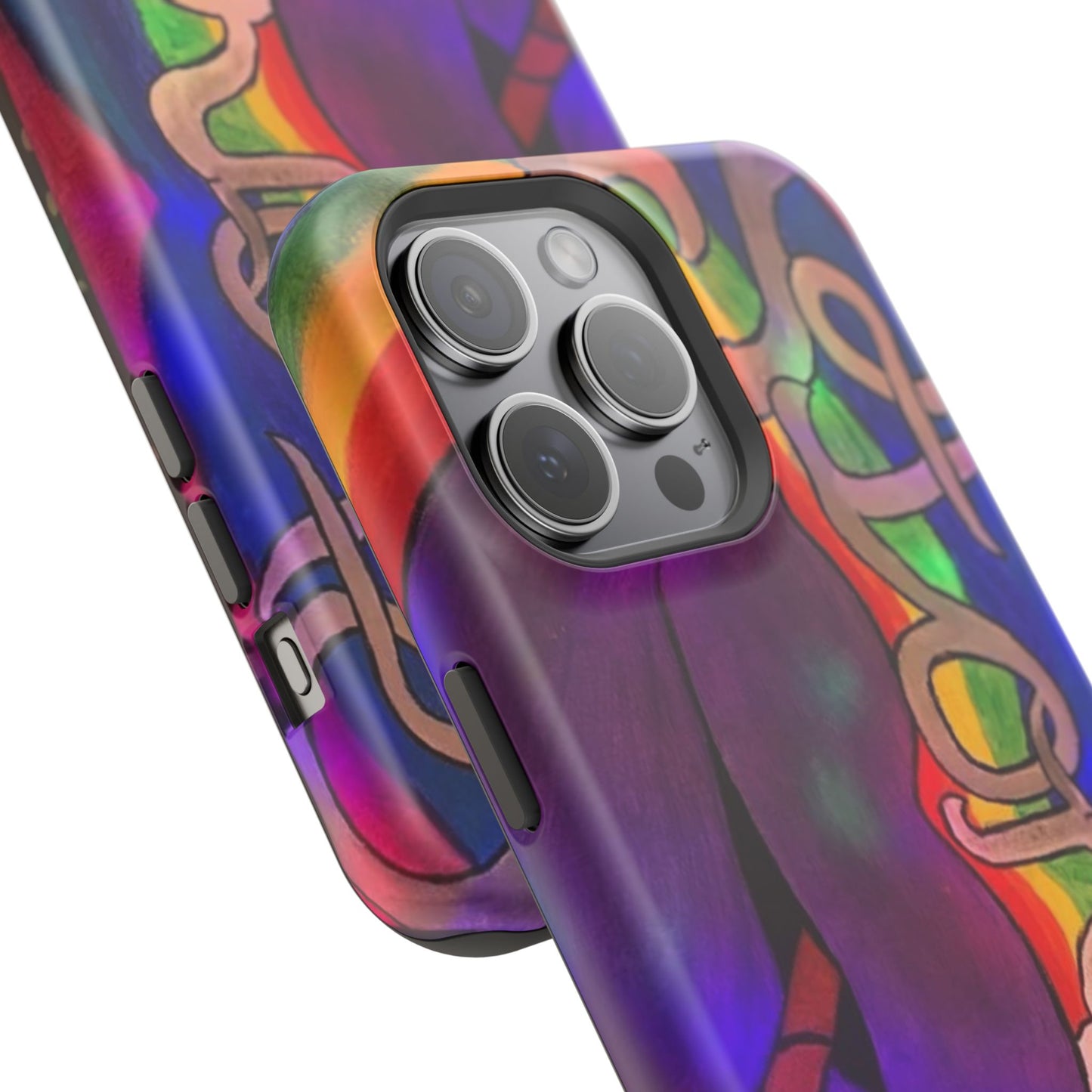 Vibrant Impact-Resistant Phone Cases, Colorful Phone Covers, Artistic Phone Protection, Unique Cases for Travel, Gift for Creative Souls