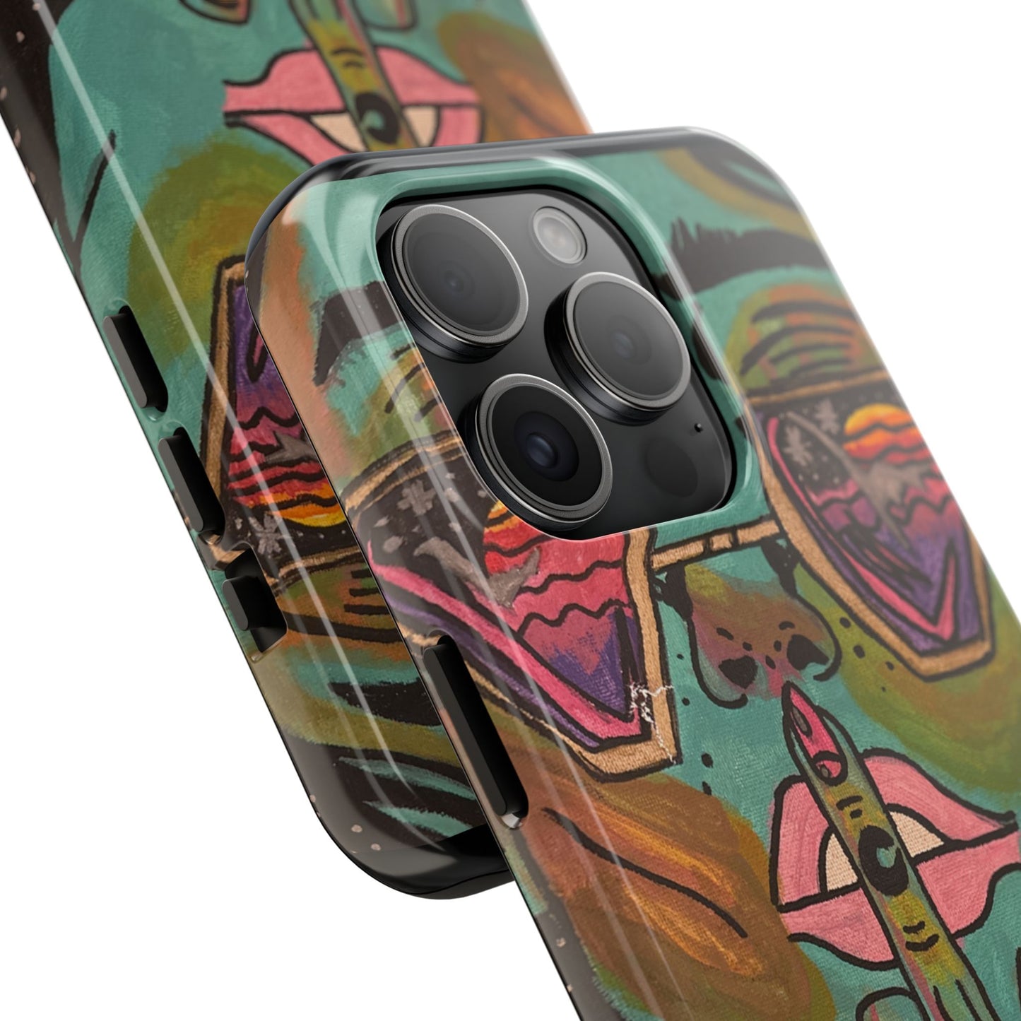 Vibrant Art Phone Case - Bold & Unique Tough Cases for Protection, Artistic Design Silicone Cover, Stylish Phone Accessory