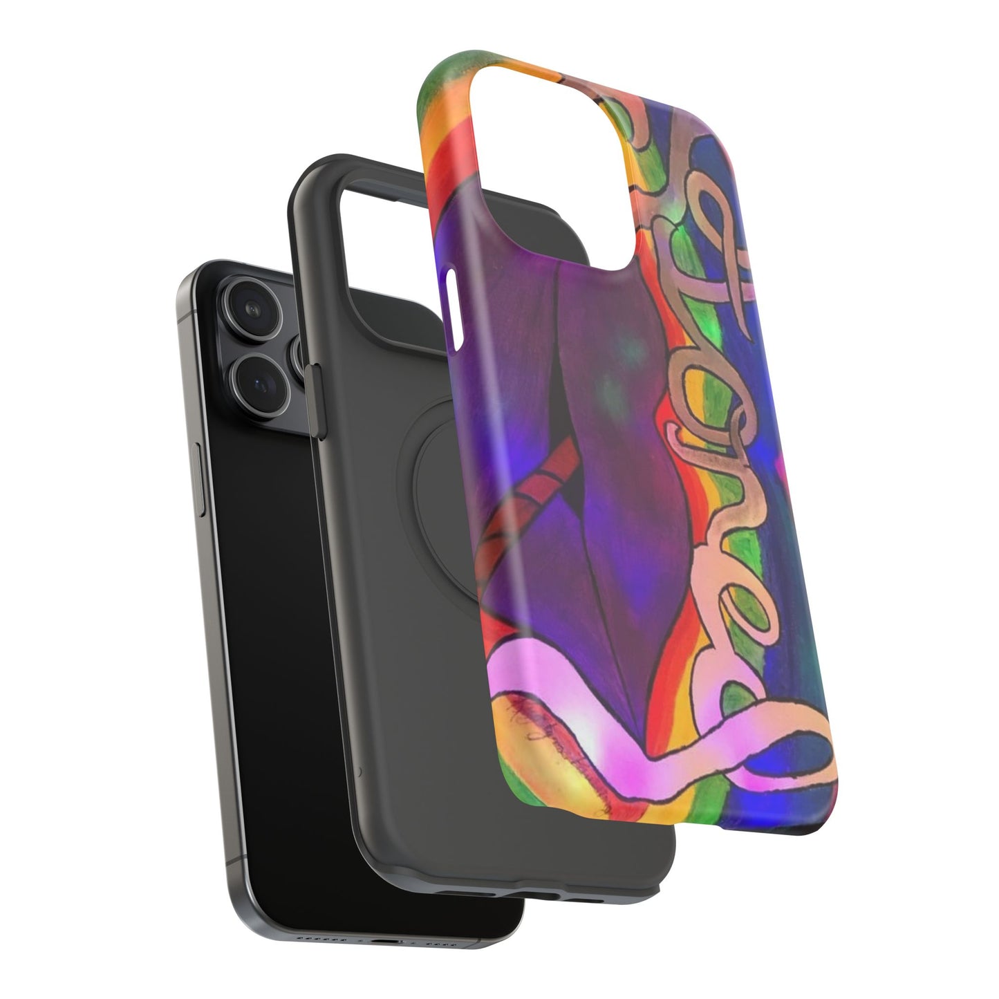 Vibrant Impact-Resistant Phone Cases, Colorful Phone Covers, Artistic Phone Protection, Unique Cases for Travel, Gift for Creative Souls