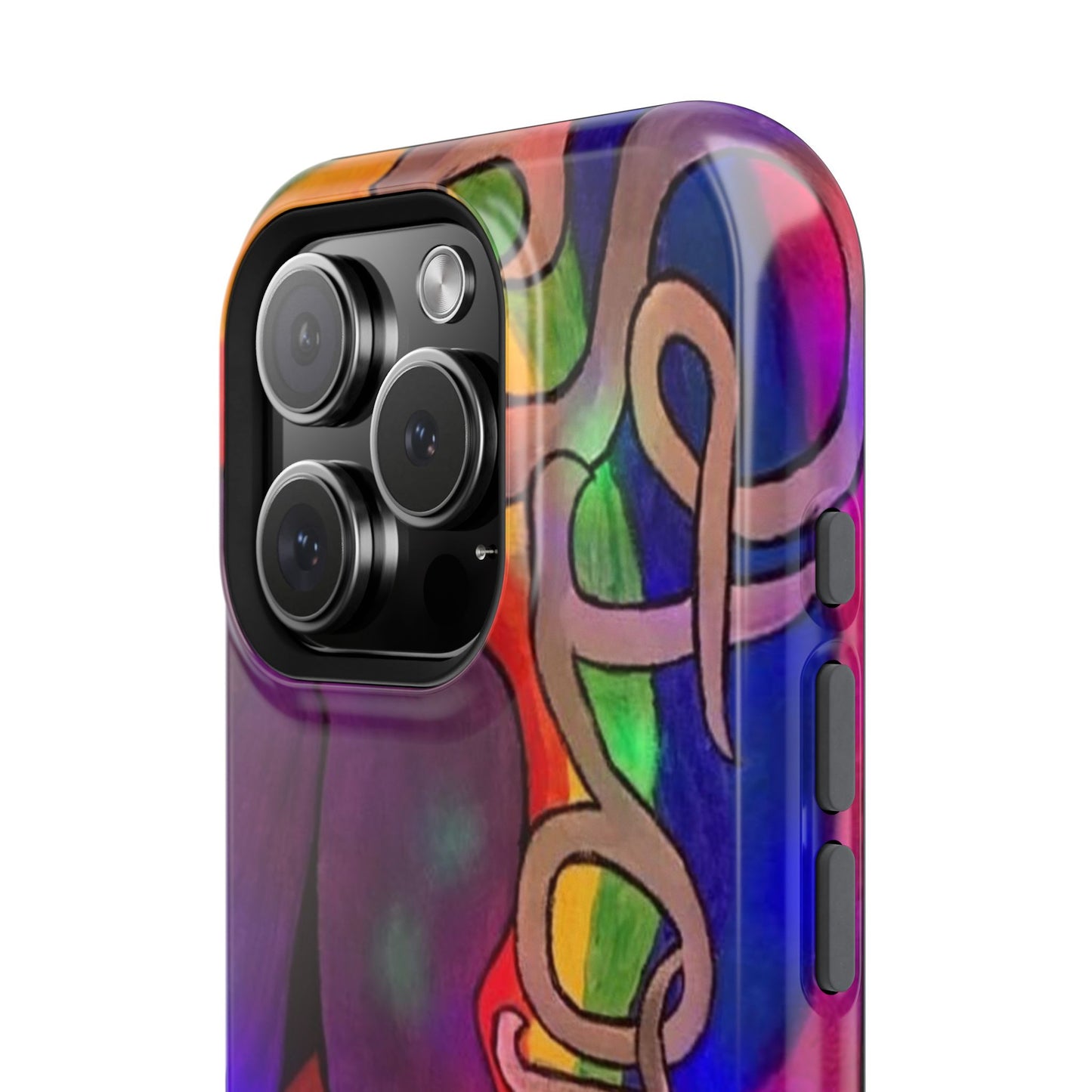 Vibrant Impact-Resistant Phone Cases, Colorful Phone Covers, Artistic Phone Protection, Unique Cases for Travel, Gift for Creative Souls