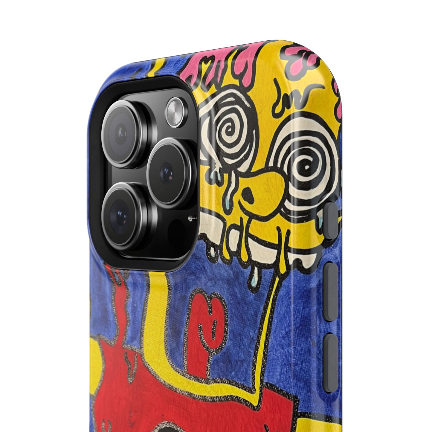 Colorful Impact-Resistant Phone Cases - Funky Artwork Cover, Phone Protection, Unique Gift, Fun Design, Cartoon Style