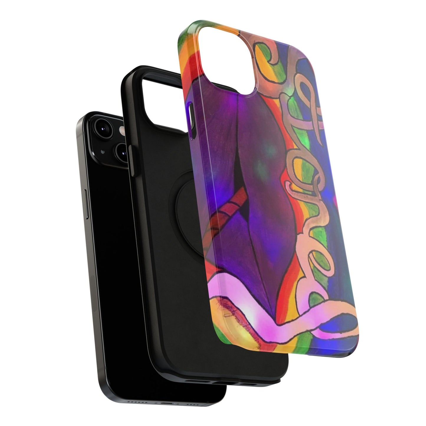 Vibrant Impact-Resistant Phone Cases, Colorful Phone Covers, Artistic Phone Protection, Unique Cases for Travel, Gift for Creative Souls