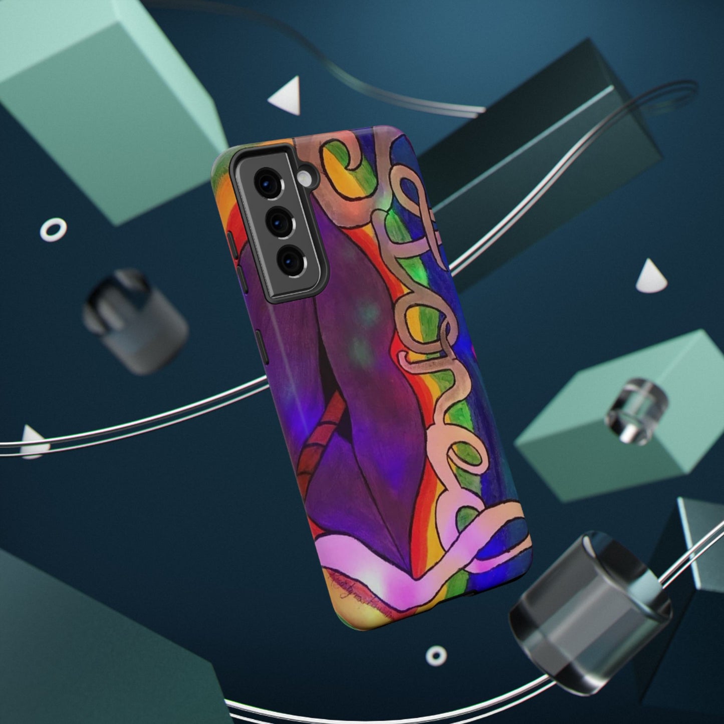Vibrant Impact-Resistant Phone Cases, Colorful Phone Covers, Artistic Phone Protection, Unique Cases for Travel, Gift for Creative Souls