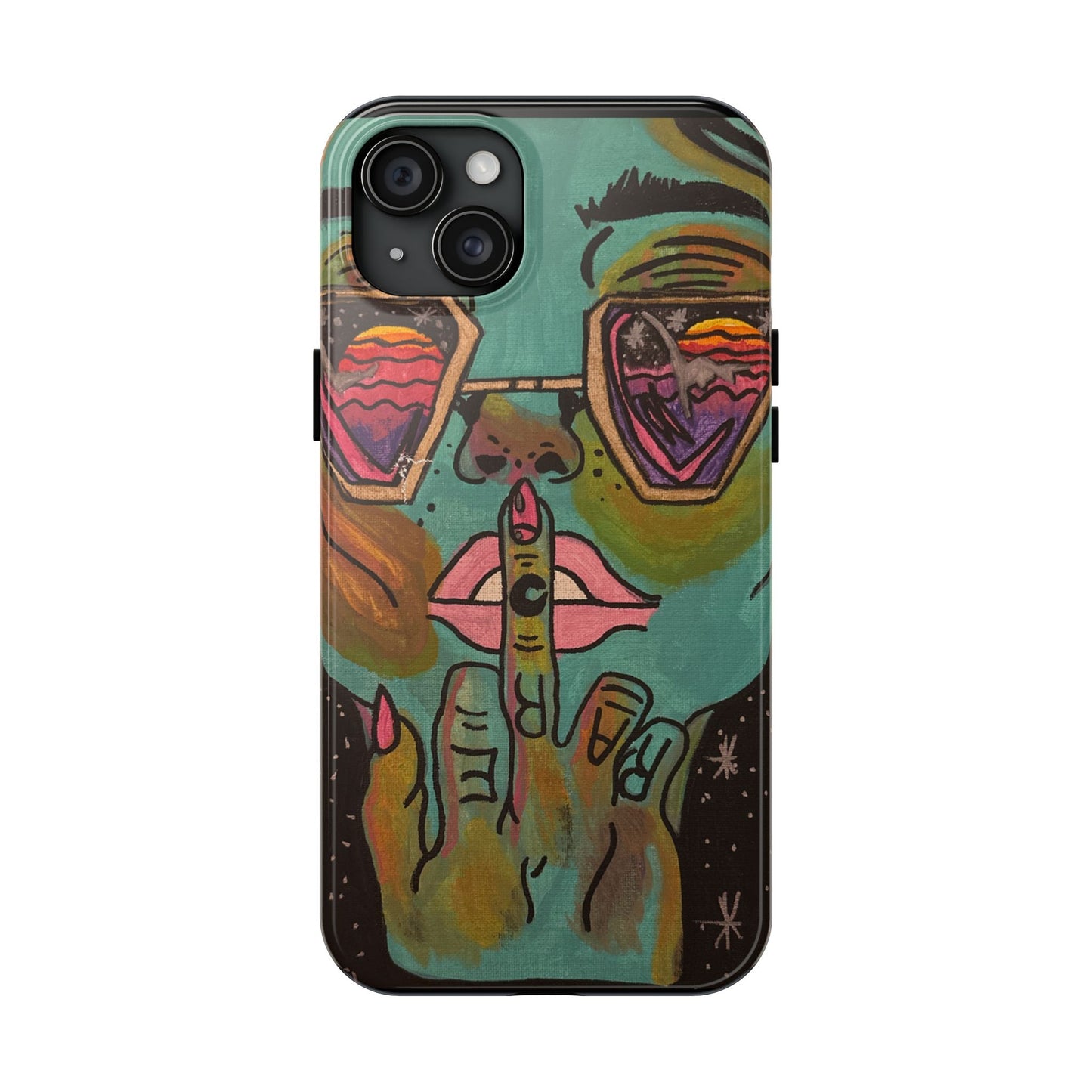 Vibrant Art Phone Case - Bold & Unique Tough Cases for Protection, Artistic Design Silicone Cover, Stylish Phone Accessory