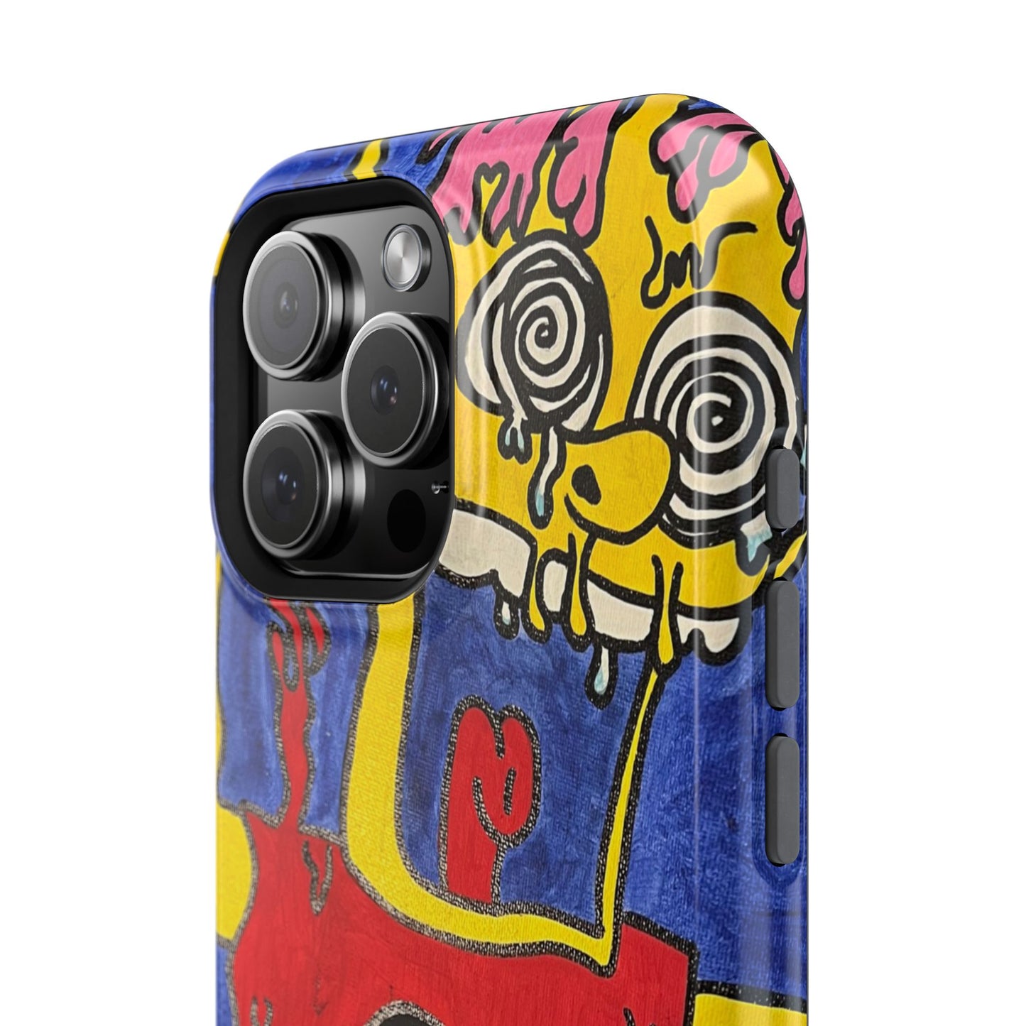 Colorful Impact-Resistant Phone Cases - Funky Artwork Cover, Phone Protection, Unique Gift, Fun Design, Cartoon Style