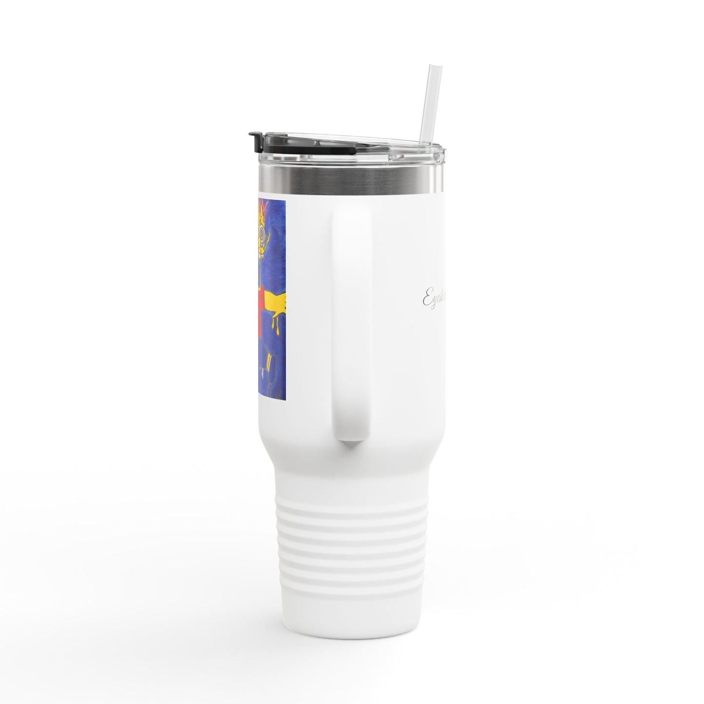 Vibrant Insulated Travel Mug - 40oz, Unique Artwork, Great for Gifts, Outdoor Adventures, Coffee Lovers, Personalized Drinkware