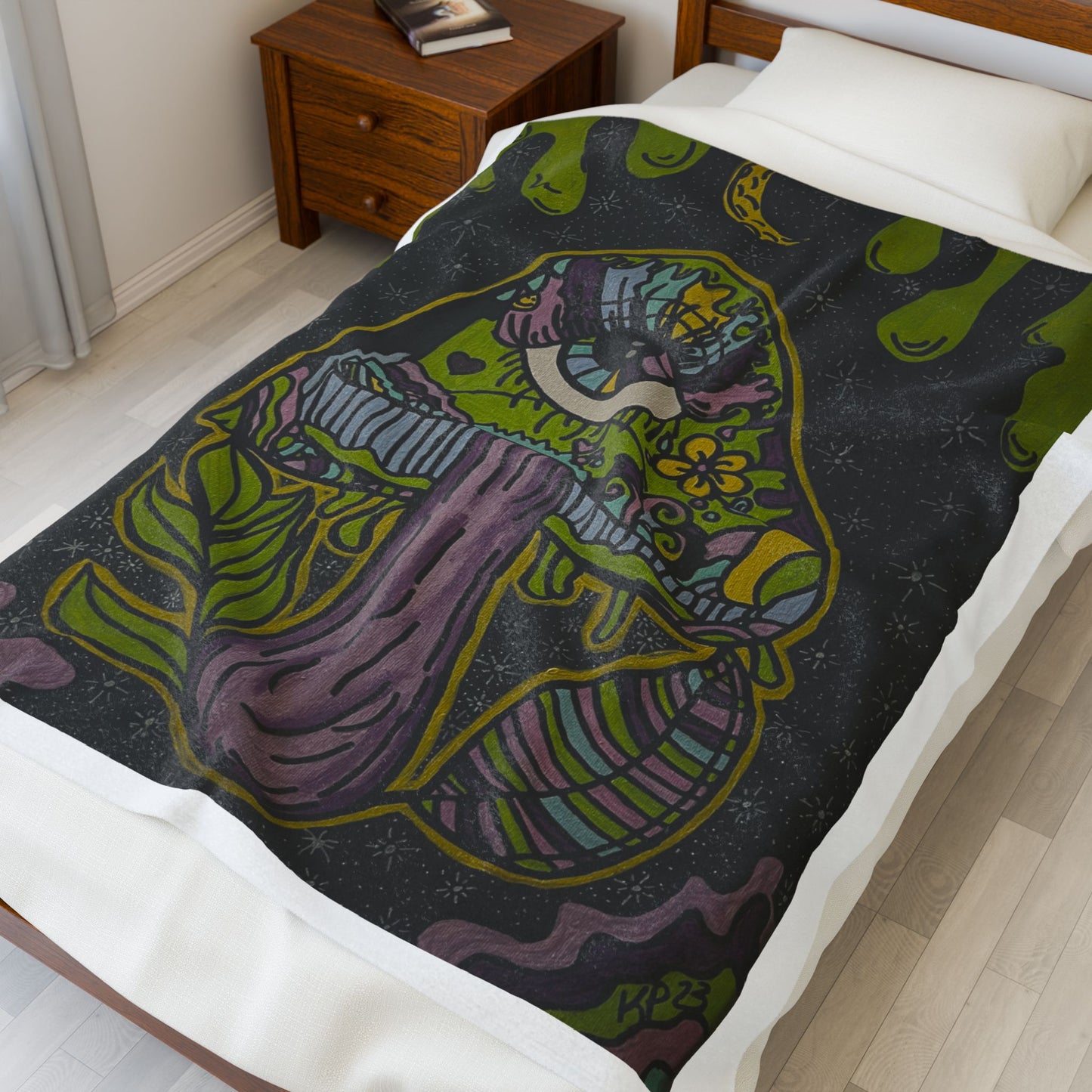 Psychedelic Mushroom Velveteen Plush Blanket, Cozy Throw Blanket for Home Decor, Perfect Gift for Nature Lovers, Festivals, and Chill [...]