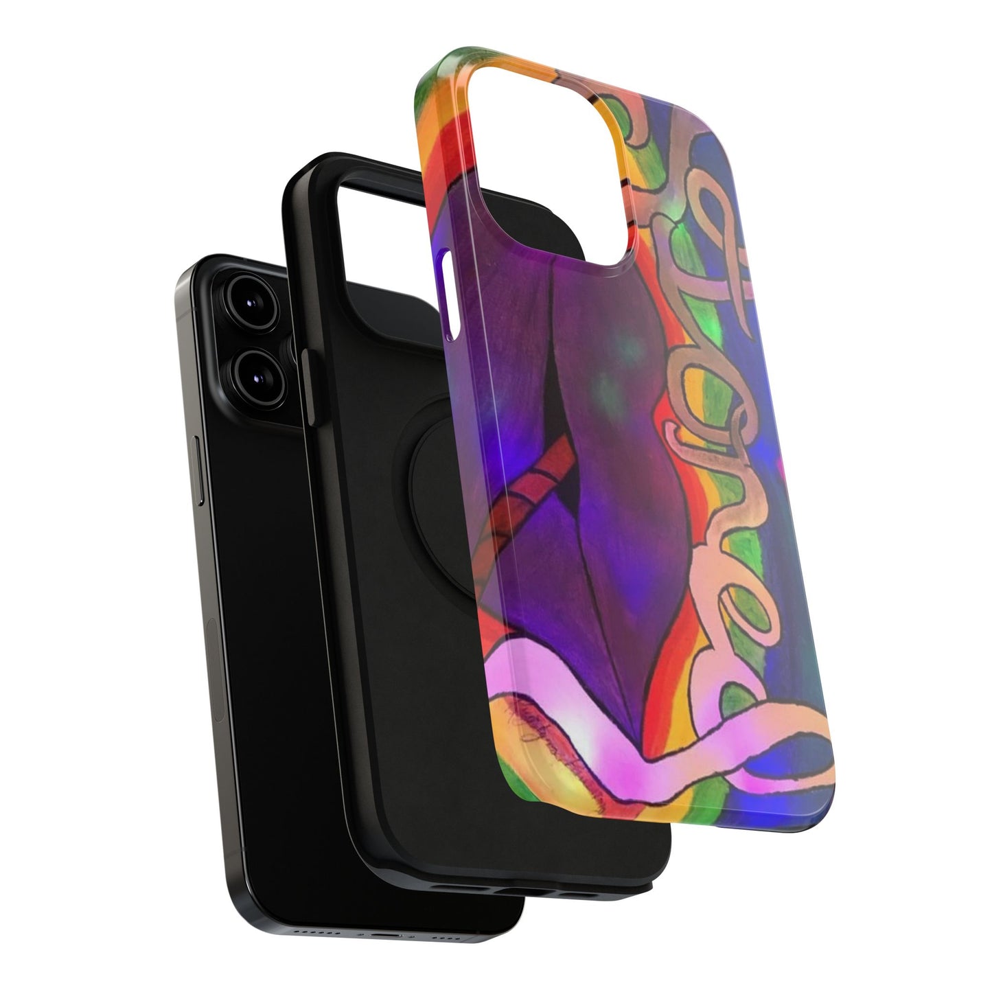 Vibrant Impact-Resistant Phone Cases, Colorful Phone Covers, Artistic Phone Protection, Unique Cases for Travel, Gift for Creative Souls