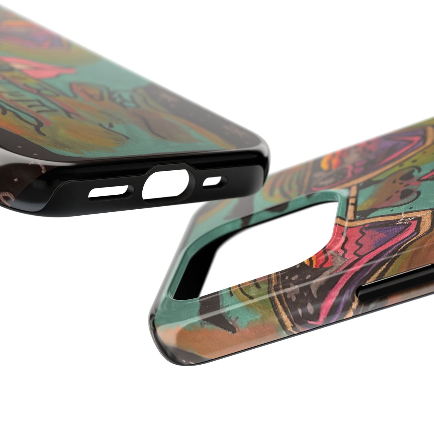 Vibrant Art Phone Case - Bold & Unique Tough Cases for Protection, Artistic Design Silicone Cover, Stylish Phone Accessory
