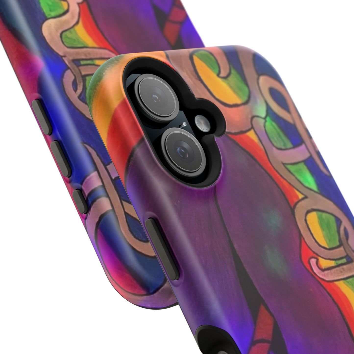 Vibrant Impact-Resistant Phone Cases, Colorful Phone Covers, Artistic Phone Protection, Unique Cases for Travel, Gift for Creative Souls