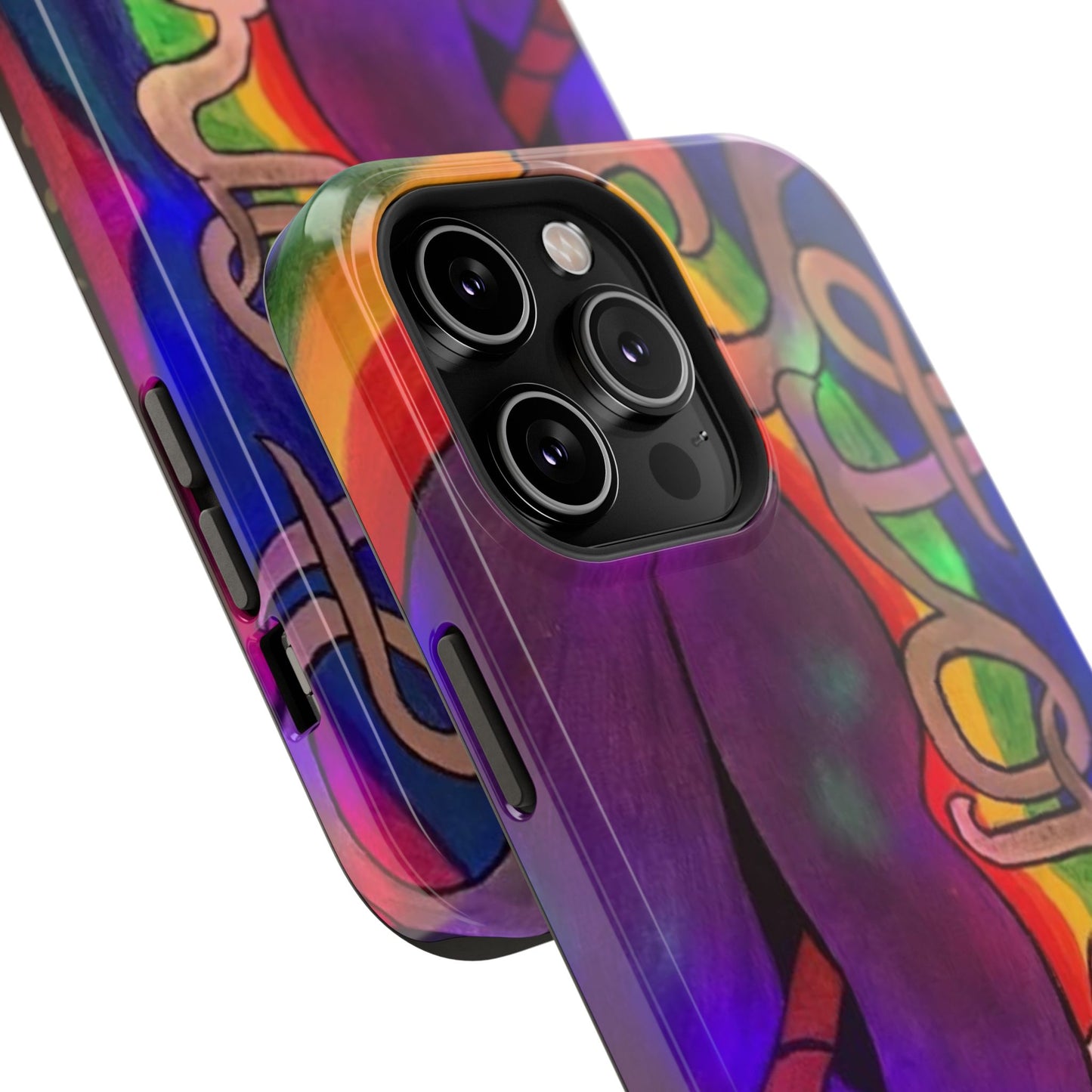 Vibrant Impact-Resistant Phone Cases, Colorful Phone Covers, Artistic Phone Protection, Unique Cases for Travel, Gift for Creative Souls
