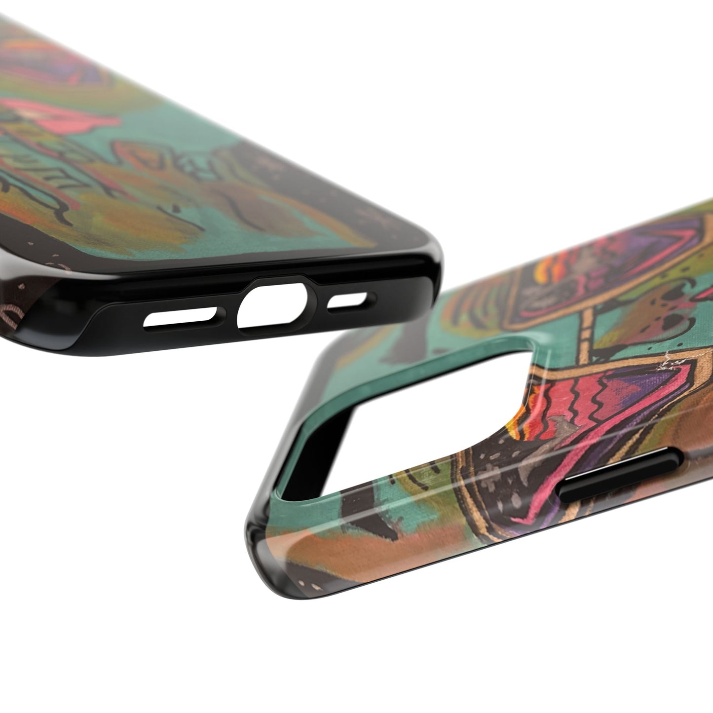Vibrant Art Phone Case - Bold & Unique Tough Cases for Protection, Artistic Design Silicone Cover, Stylish Phone Accessory