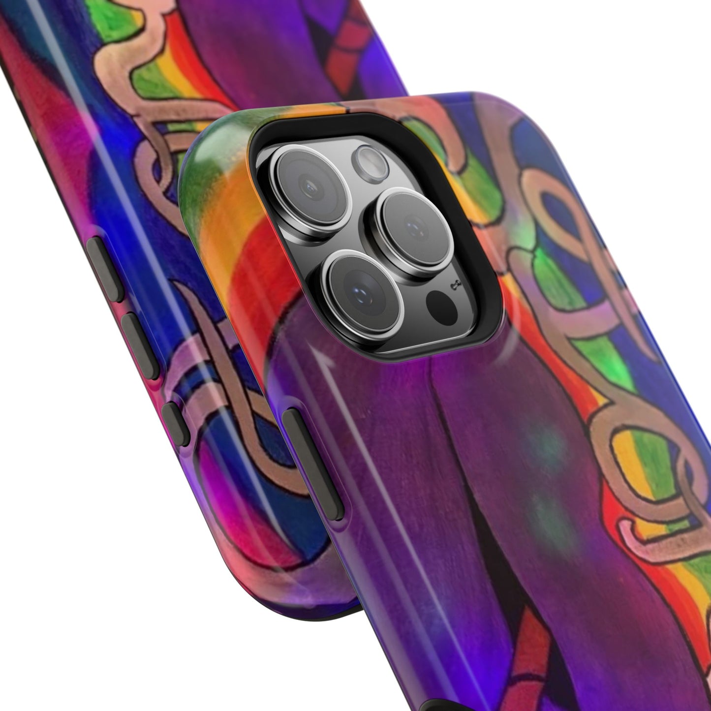 Vibrant Impact-Resistant Phone Cases, Colorful Phone Covers, Artistic Phone Protection, Unique Cases for Travel, Gift for Creative Souls