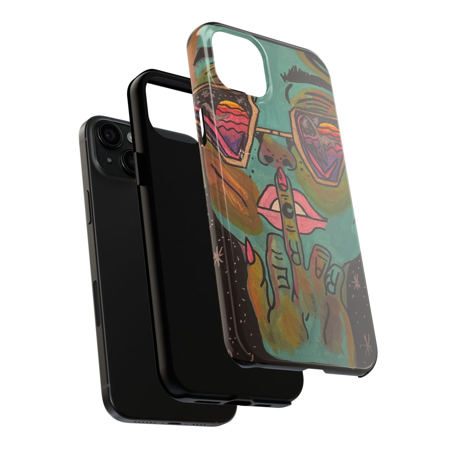 Vibrant Art Phone Case - Bold & Unique Tough Cases for Protection, Artistic Design Silicone Cover, Stylish Phone Accessory